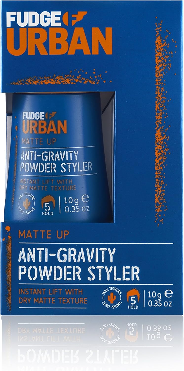 Fudge Urban Texturising Hair Styling Powder, Anti-Gravity Powder Styler, Matte Look Volumising Powder for Invisible Texture and Volume (10 g) 1