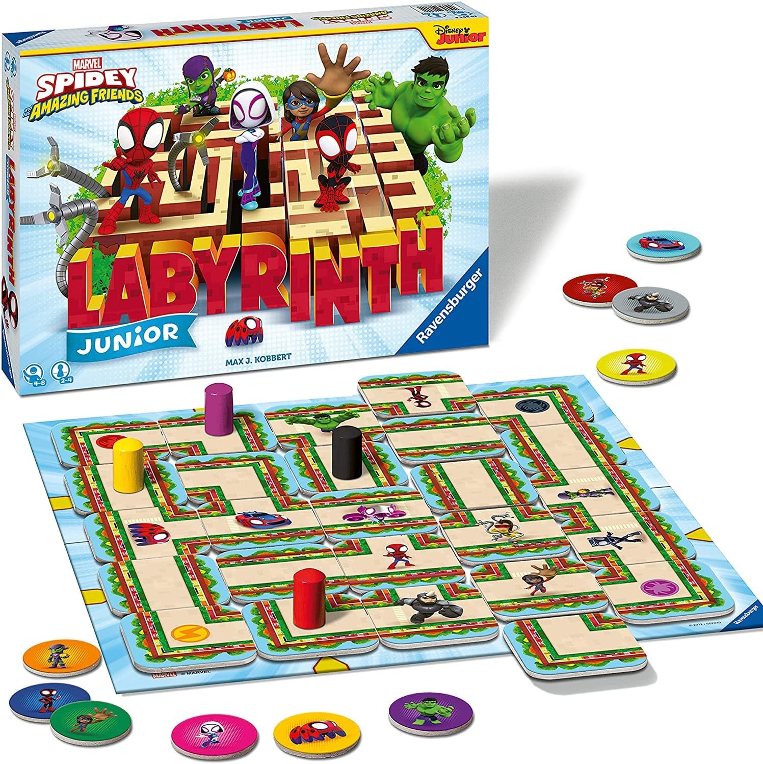 Ravensburger Spider-Man and His Amazing Friends Junior Labyrinth Board Game 1