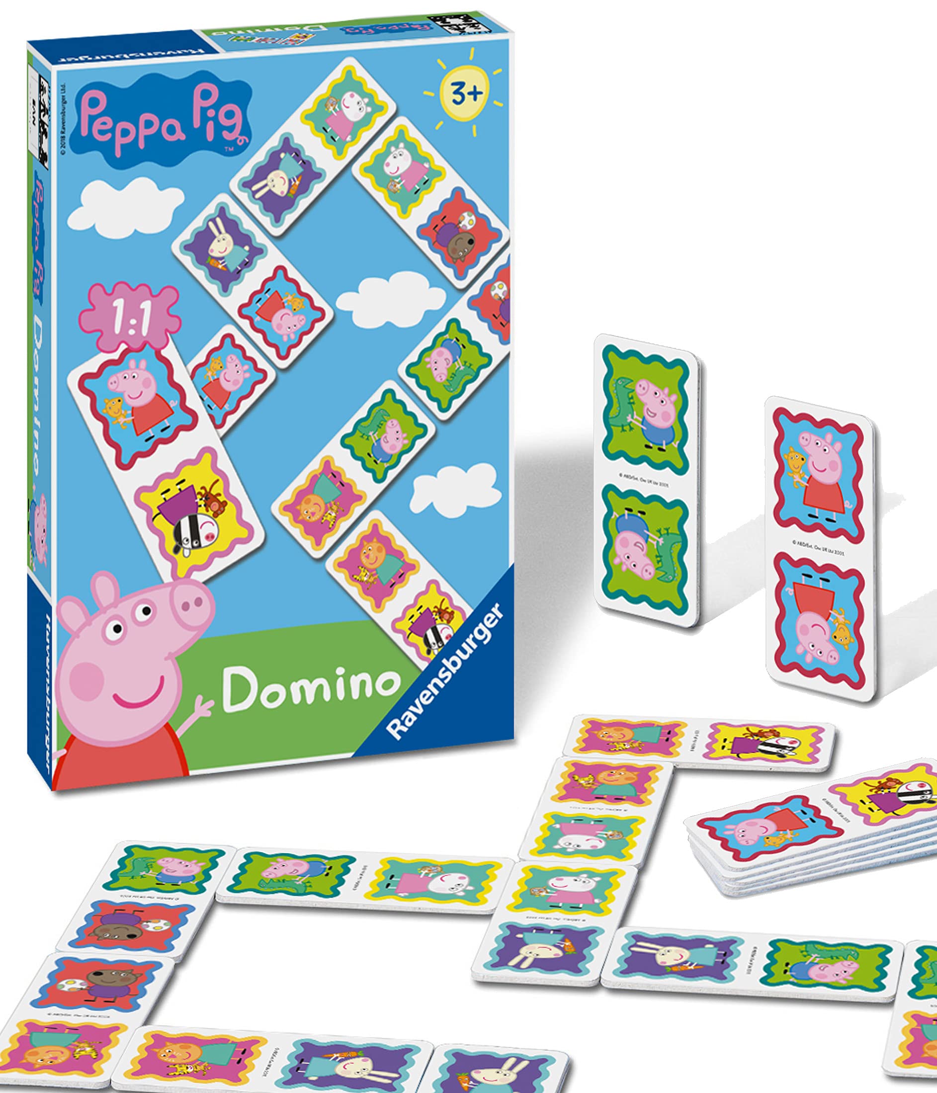 Ravensburger Peppa Pig Dominoes Set - 28 Pieces for Children Age 3+ | Multicolor Cardboard 1