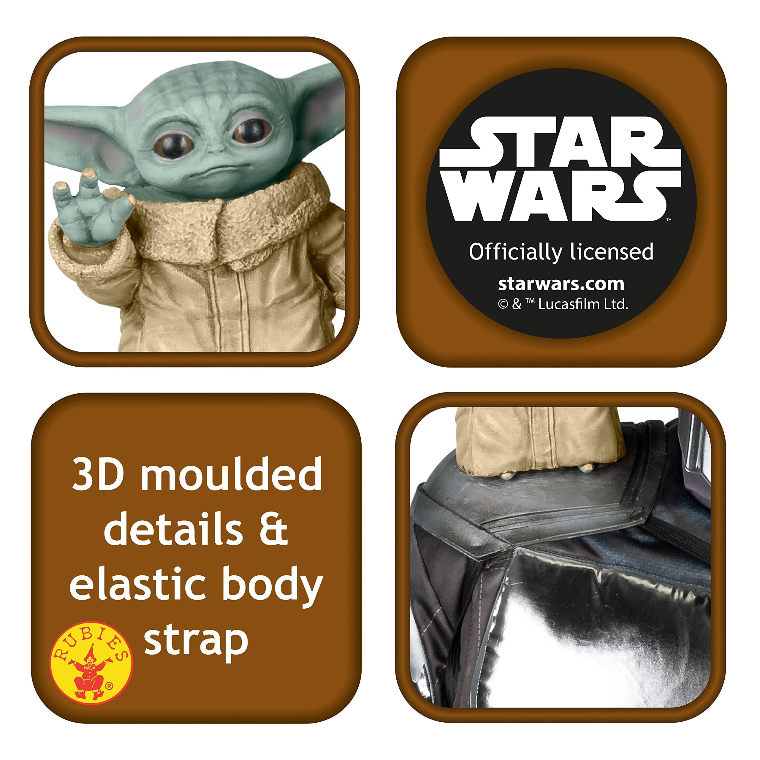 Rubies Star Wars The Mandalorian Child Shoulder Sitter Accessory | Polyvinyl Chloride | Unisex Adult
