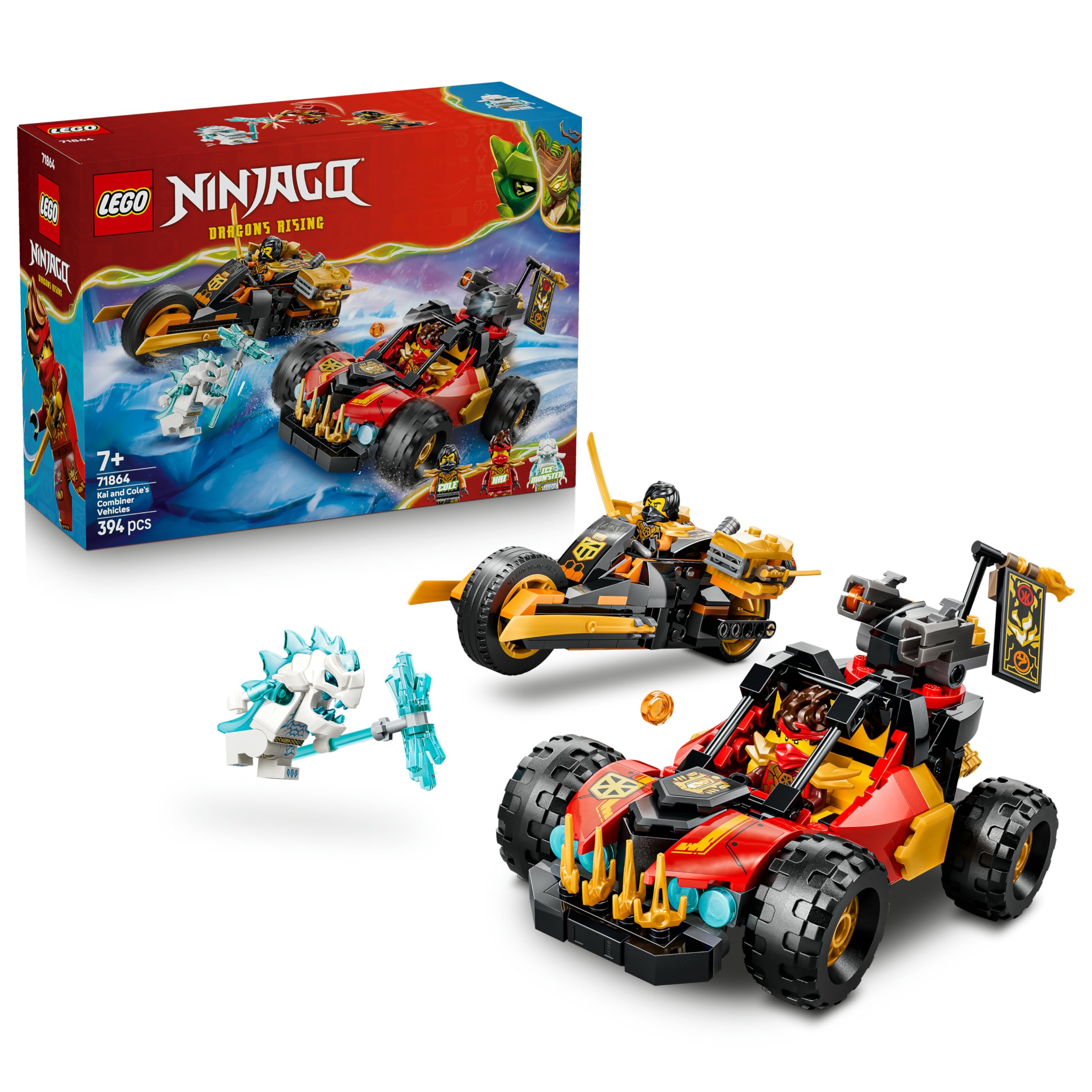 LEGO NINJAGO Kai and Cole's Combiner Vehicles Building Set | Model 71864 | Ages 7+ 1