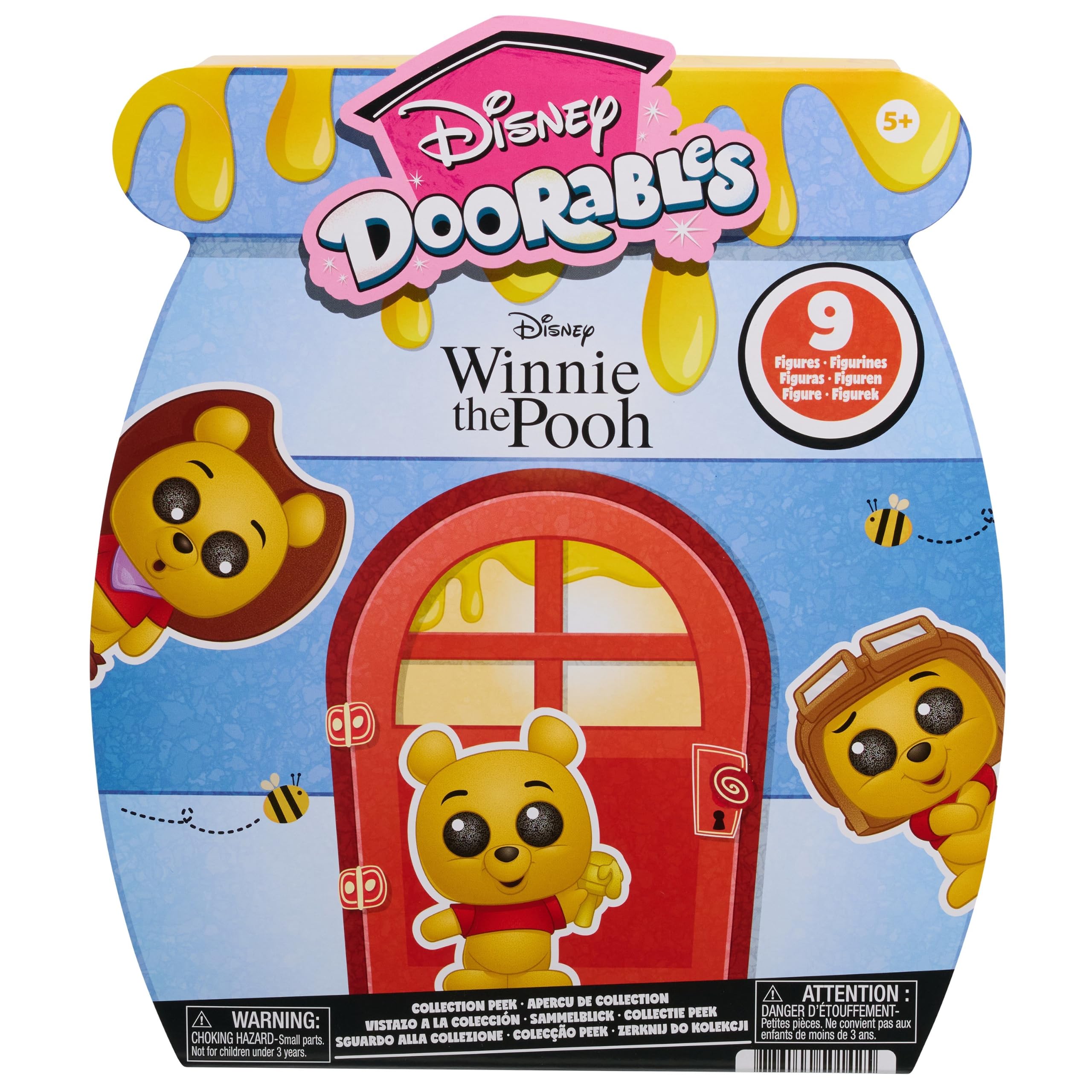 Disney Doorables Winnie the Pooh Collector Peek - 9 Flocked Figurines | Ages 5+ 6
