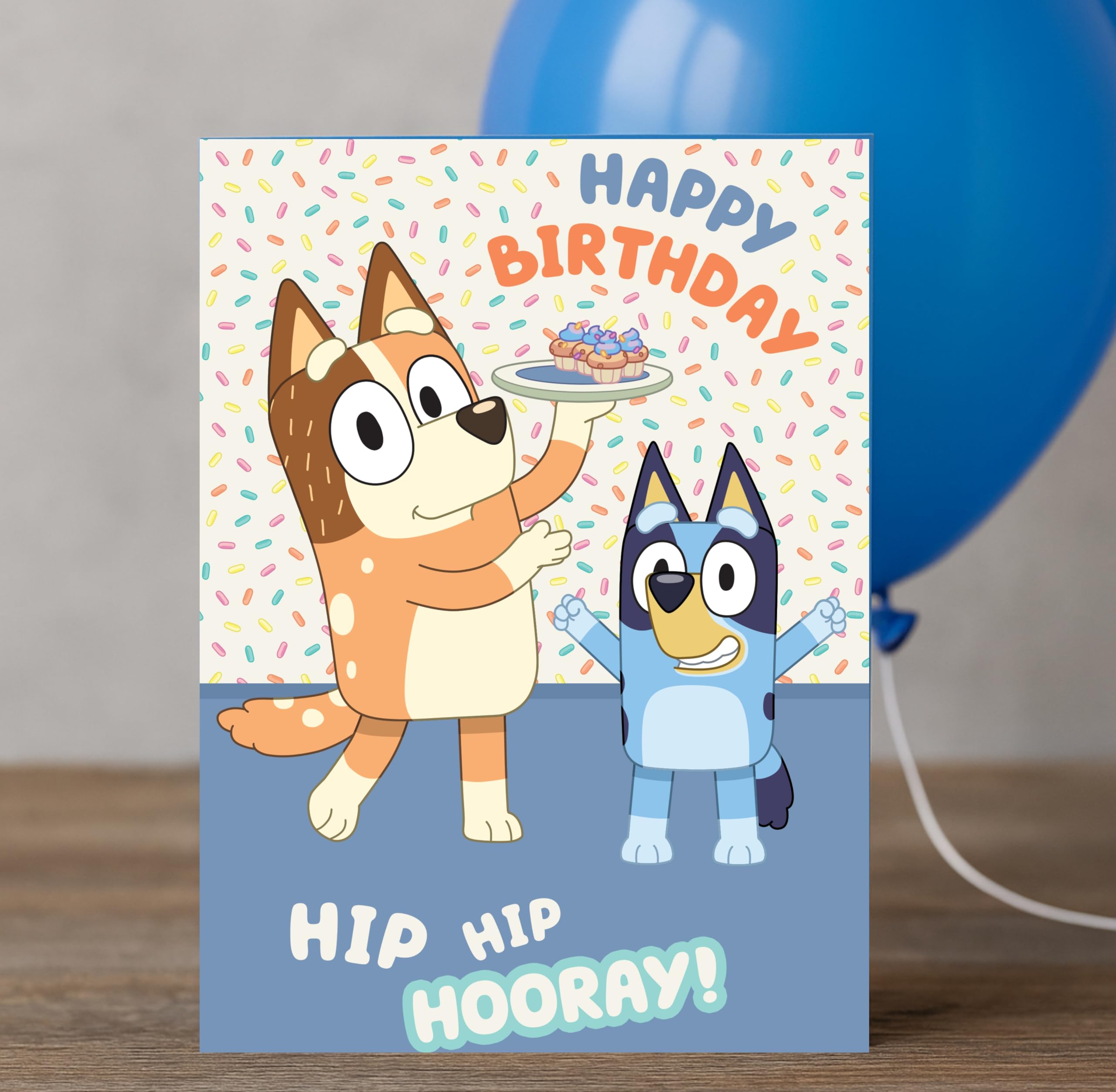 Danilo Promotions LTD Bluey Birthday Card - Front Reads 'BIRTHDAY FUN!' | Unisex-Kids 2