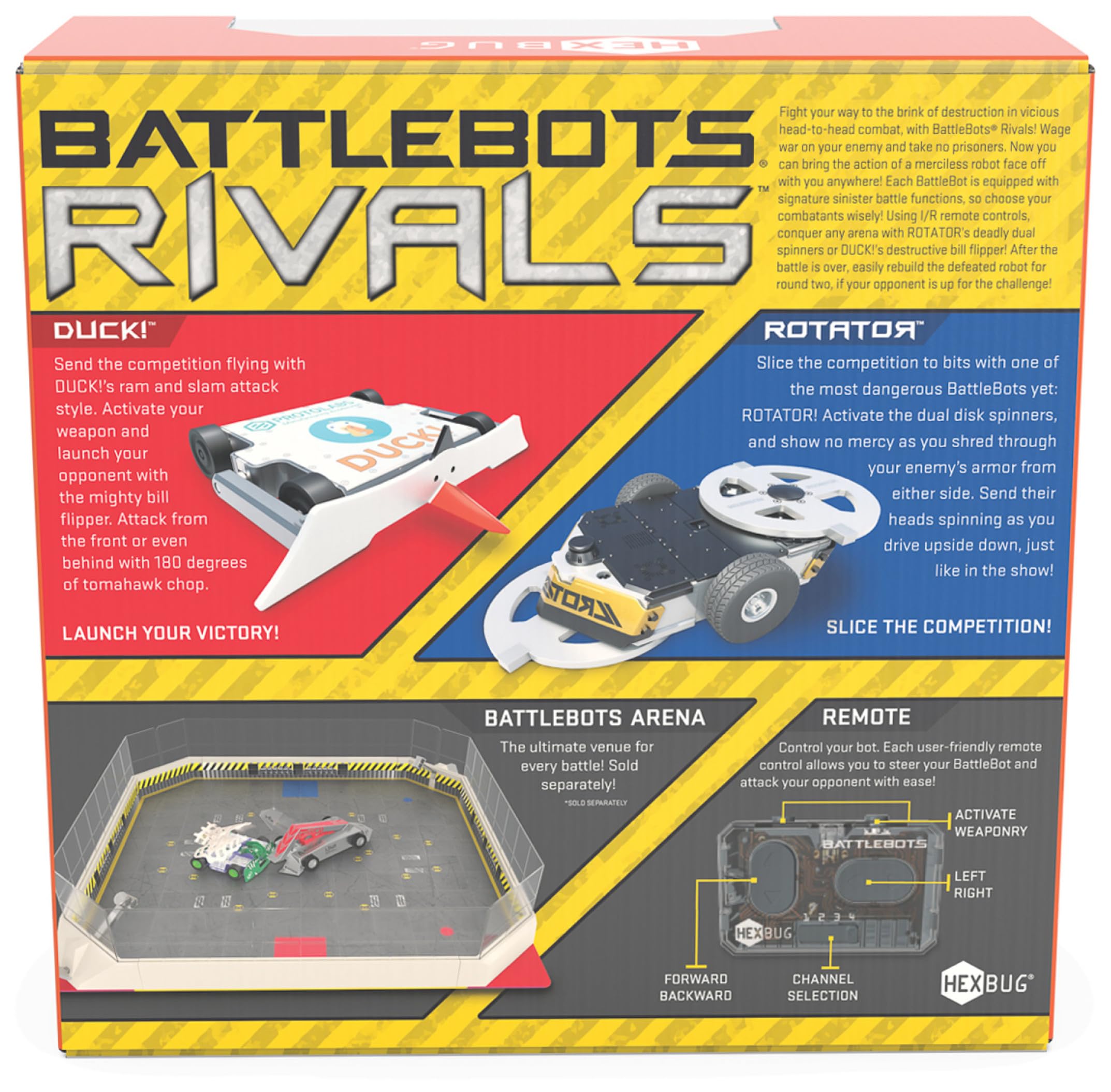 HEXBUG BattleBots Rivals 5.0 - Rotator and DUCK! Remote Control Bots | Ages 8+ 3