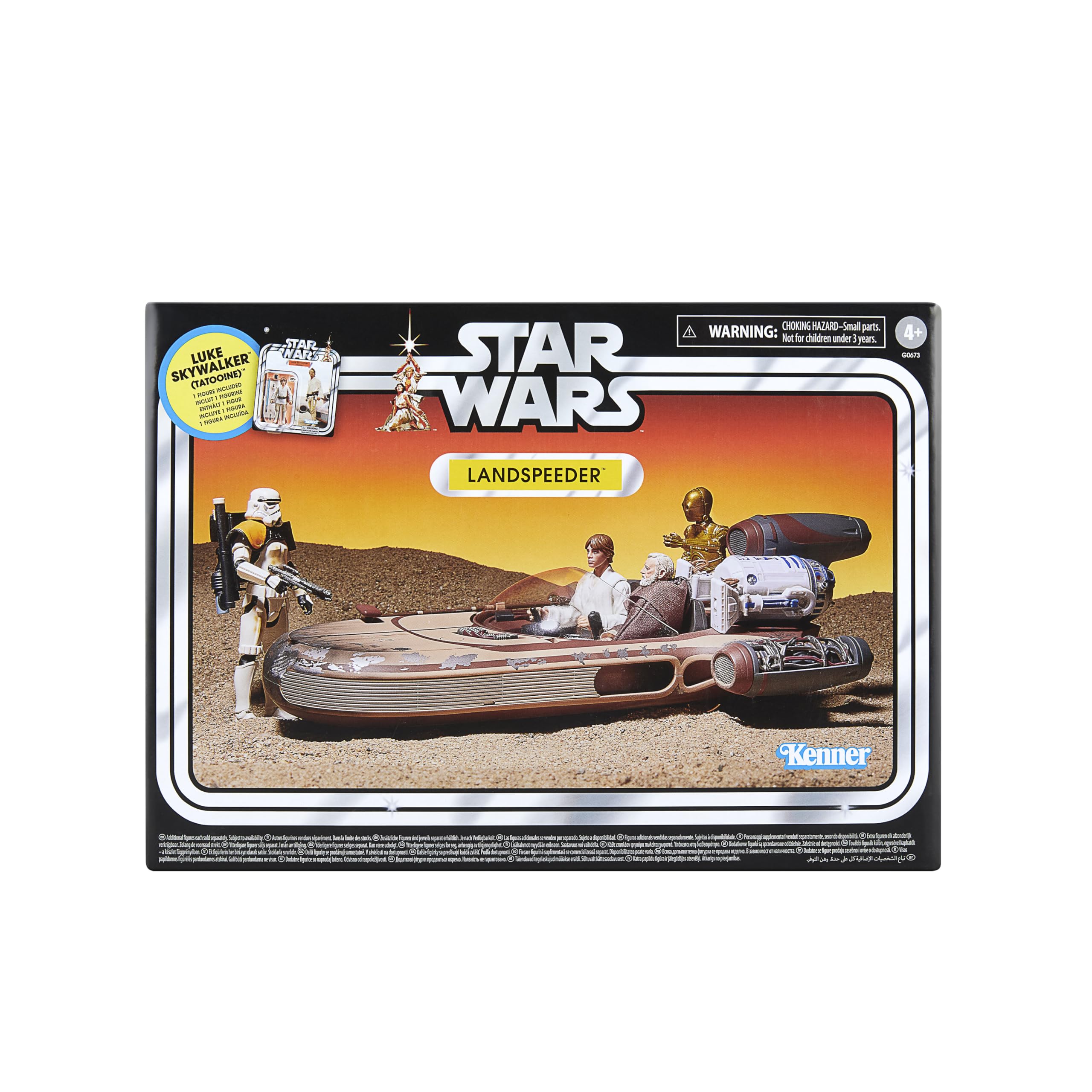 Star Wars The Vintage Collection Landspeeder & Luke Skywalker (Tatooine) Action Figure Set | 9.5-cm Scale
