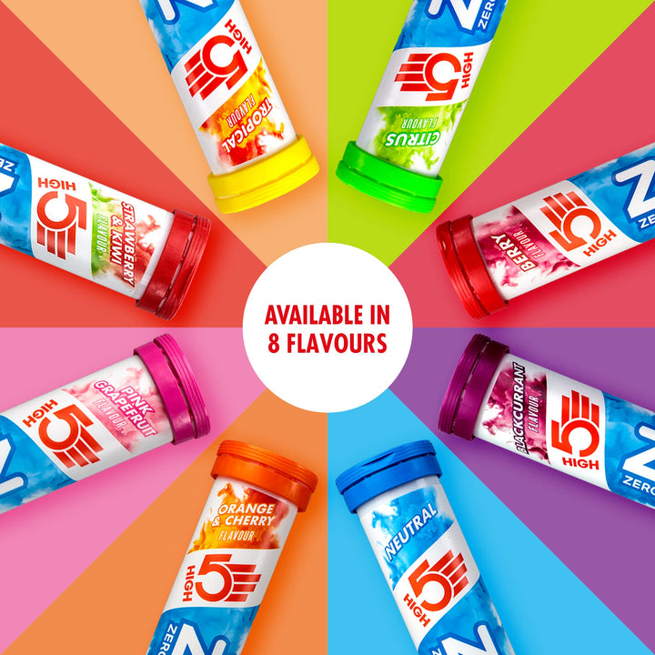 HIGH5 ZERO Electrolyte Hydration Tablets with Vitamin C | Sugar Free Performance Boost | Berry Flavor (H5-ZBER)