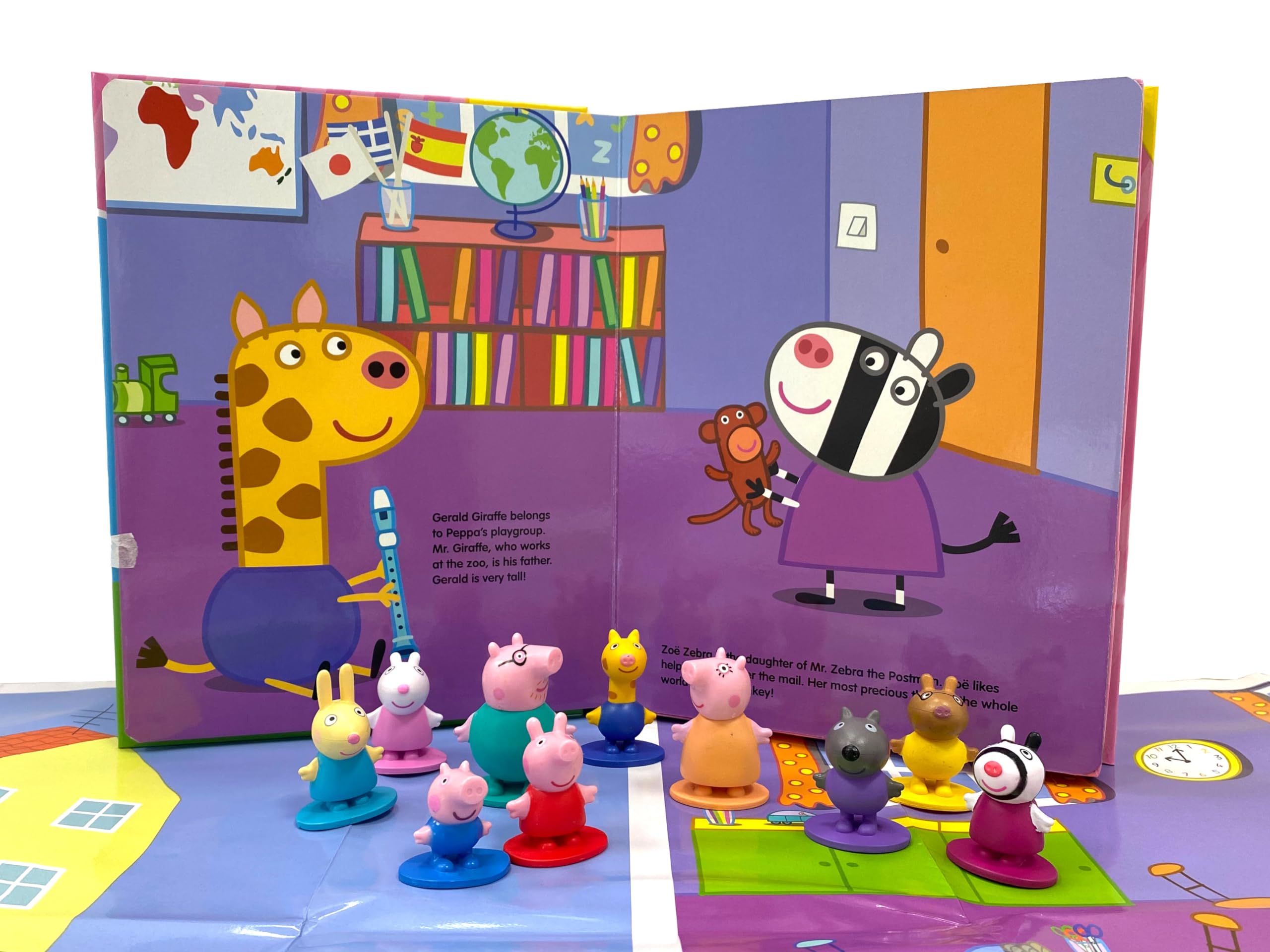 Peppa Pig My Busy Book - Activity Book with Storybook, 10 Figurines, and Playmat | Kids Edition 5
