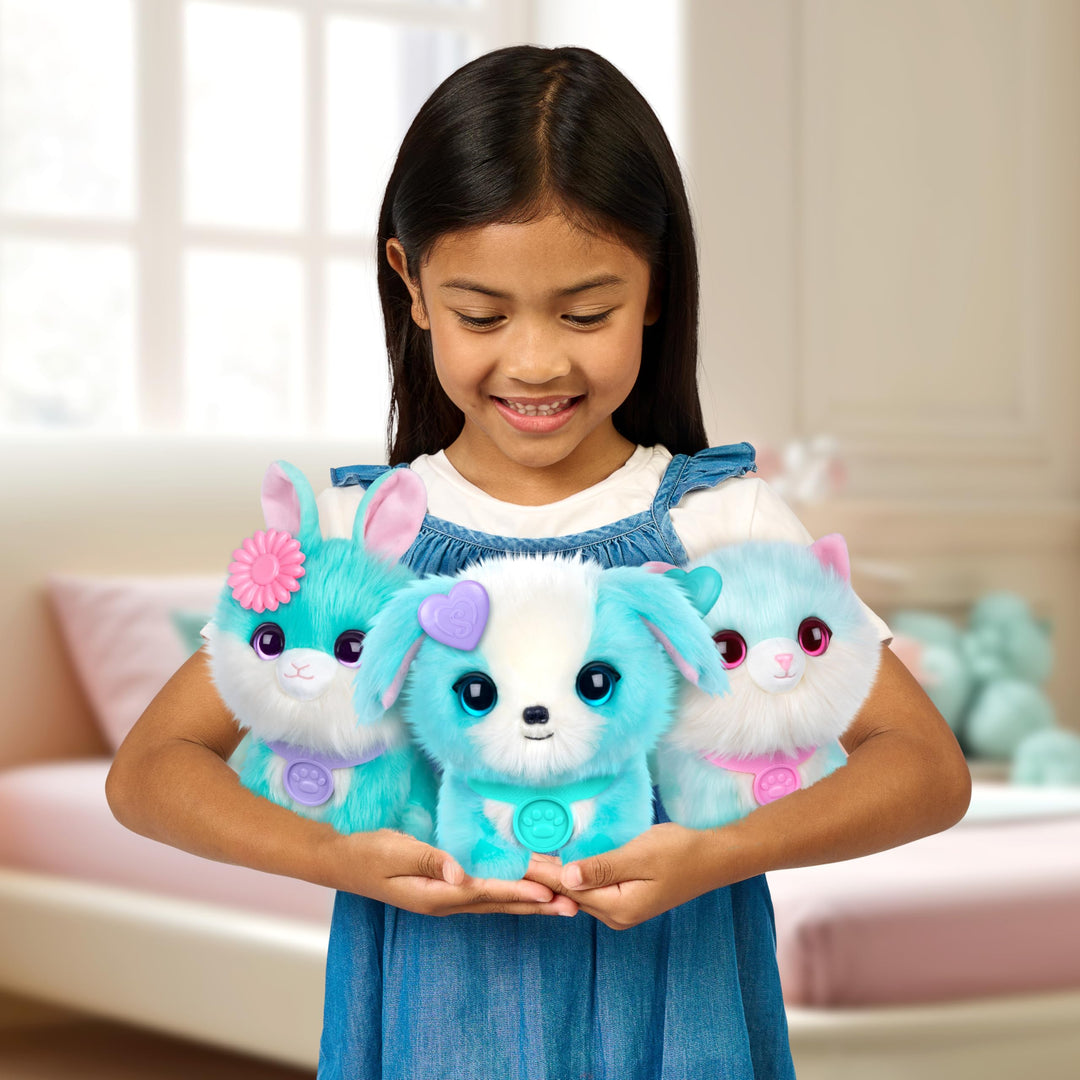 Scruff-a-Luvs Pet Scruffs Blue - Wash & Reveal Mystery Plush Toy, 7.5" Tall