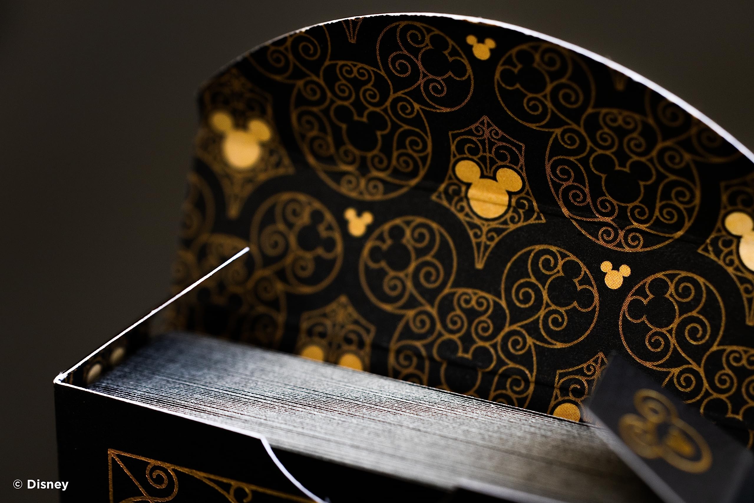 Bicycle Disney Black & Gold Mickey Playing Cards - 1 Deck, Air Cushion Finish, Metalluxe Foil Back 6