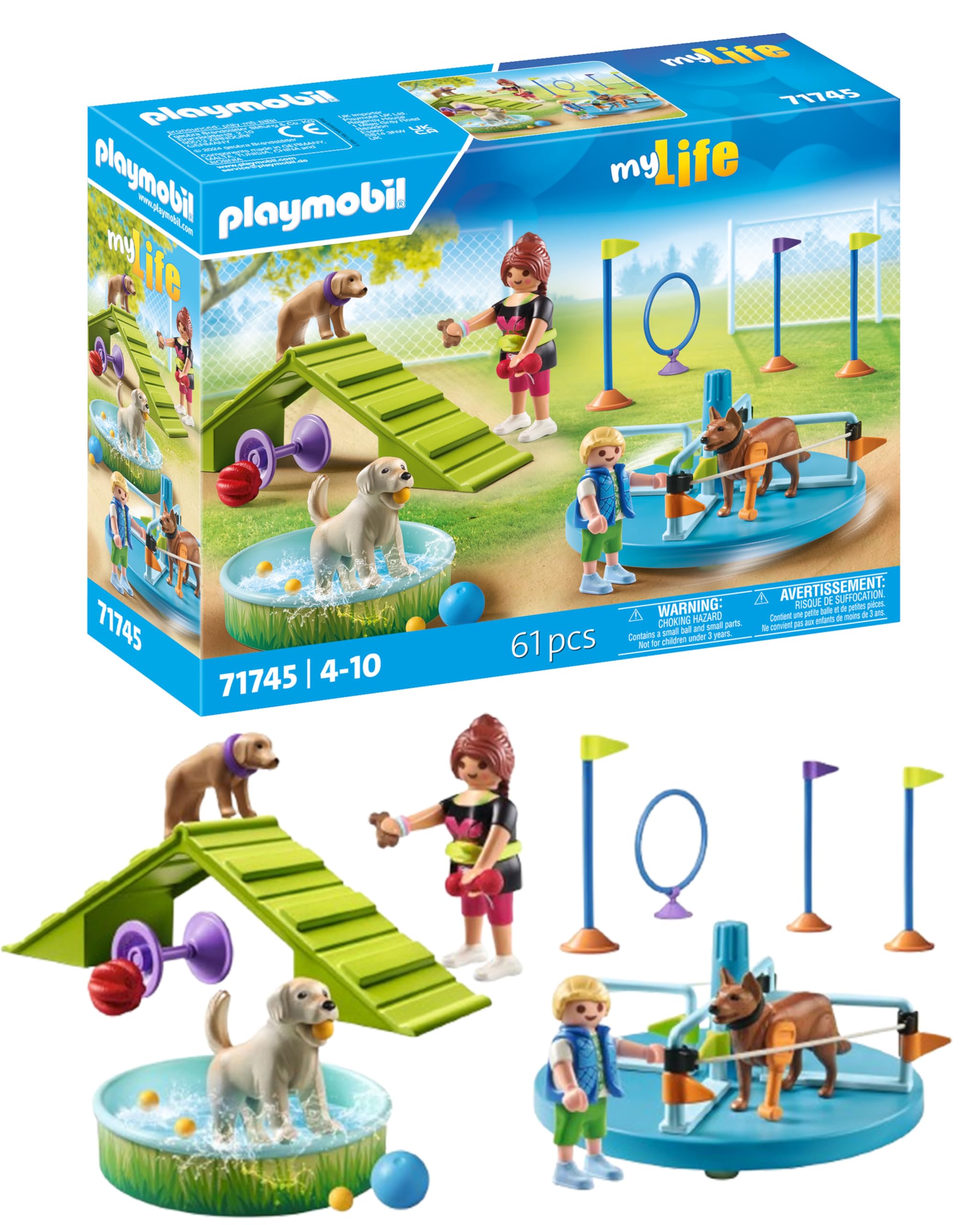 Playmobil My Life Dog Playground Playset | Ages 4+ | Model 71745 1