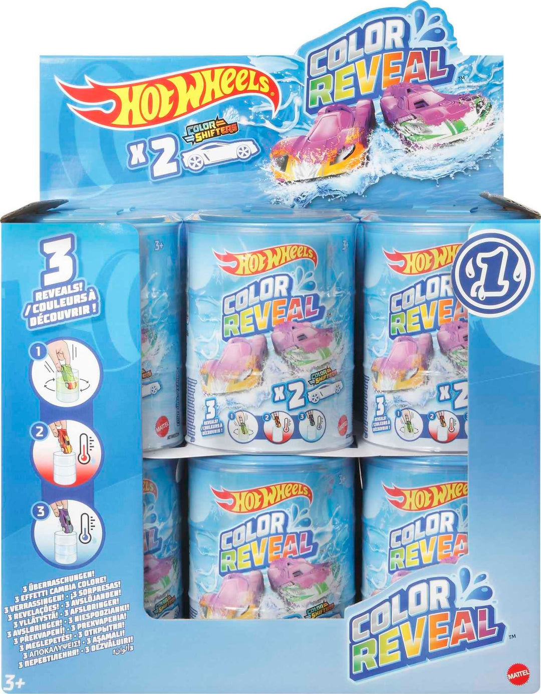Hot Wheels Colour Reveal 2 Pack - Metal Vehicles for Kids 6 Months+