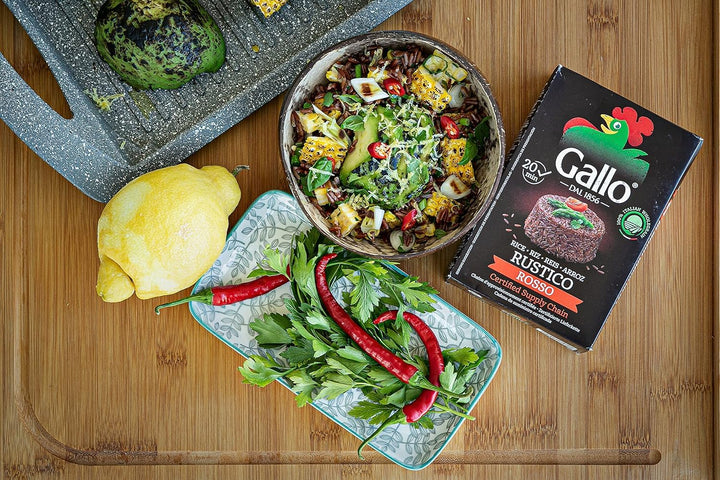 Riso Gallo Rustico Rosso Red Wholegrain Rice, 500g