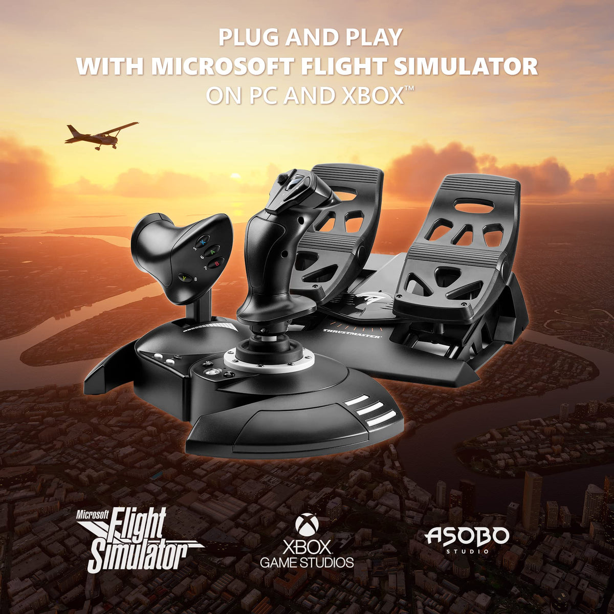 Thrustmaster T.Flight Full Kit X Flight Simulation Joystick - Xbox One, Xbox Series X|S, PC