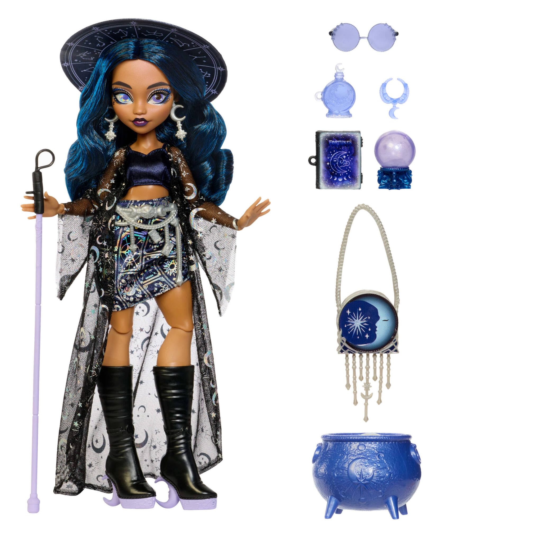 Monster High Claire de Luna Doll - Clairvoyant Witch, Ages 4-10 | JMB89 6