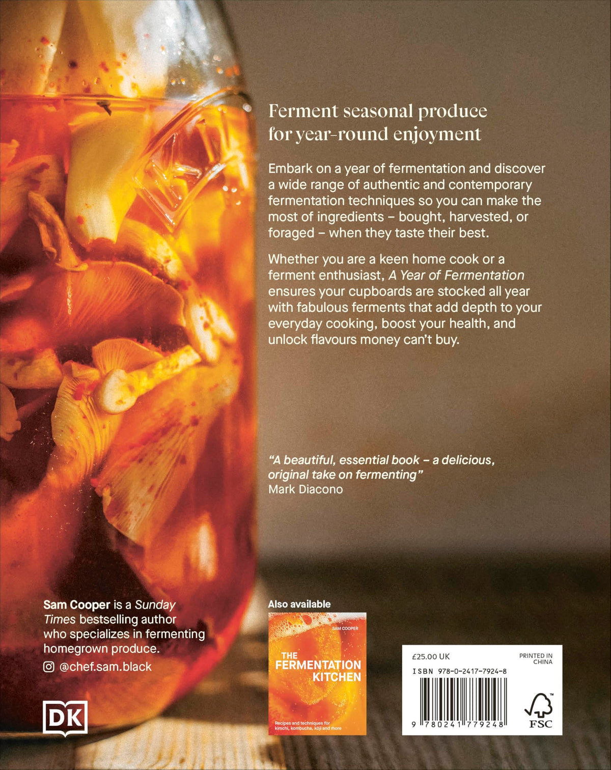 DK A Year of Fermentation - Seasonal Guide to Art & Science of Fermentation | Hardcover | 224 Pages
