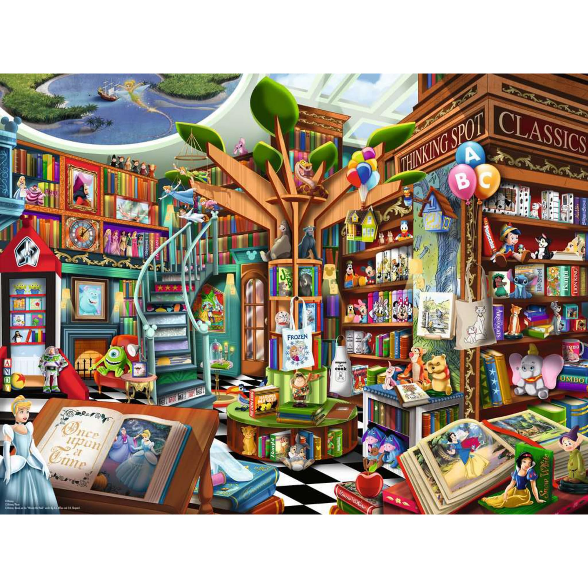 Ravensburger Magical Disney Bookshop 1500 Piece Jigsaw Puzzle for Adults & 2