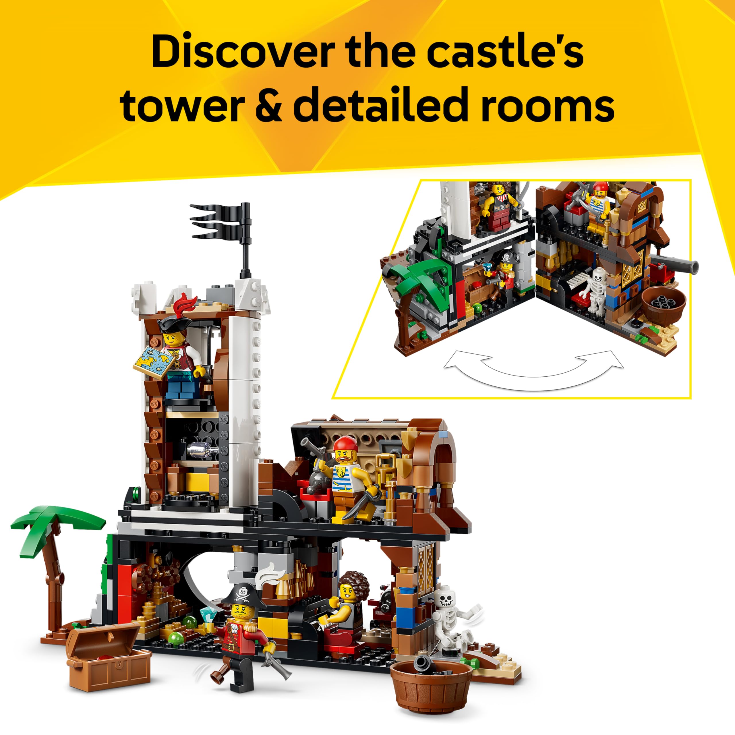 LEGO Creator 3 in 1 Iconic Pirate Ship Toy - 3 Models in 1, Ages 9+ 6