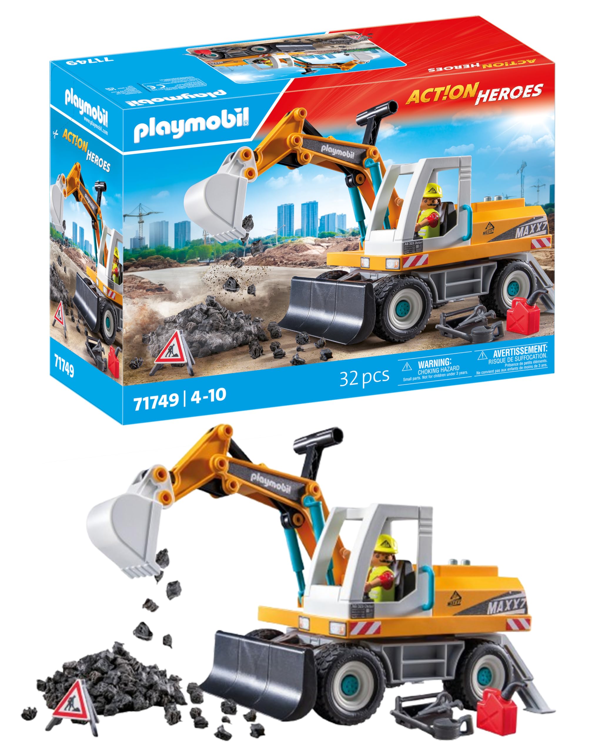 Playmobil Big Digger - Construction Vehicle Playset for Kids Ages 4-10 1