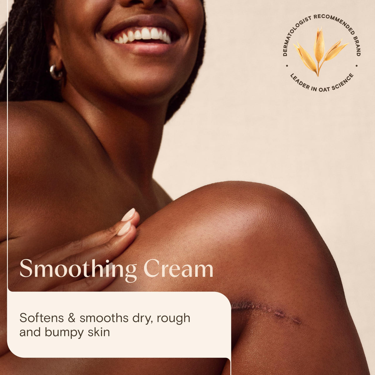 Aveeno Skin Renewal Smoothing Cream - 24-Hour Hydration, Smoothes Rough & Bumpy Skin | 50 ml