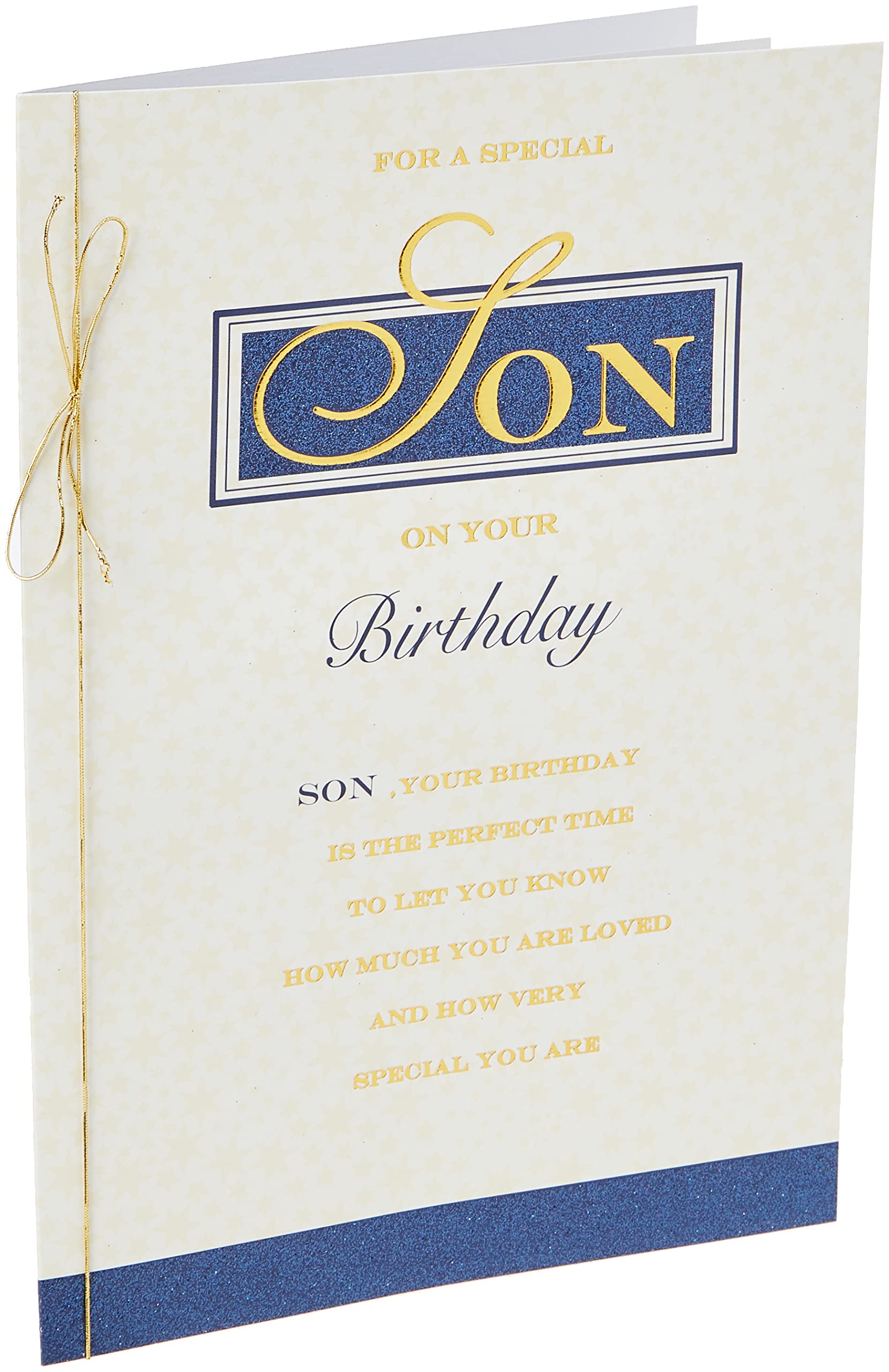 Piccadilly Greetings Traditional Birthday Card for Son | Green | 10 x 7 inches 1
