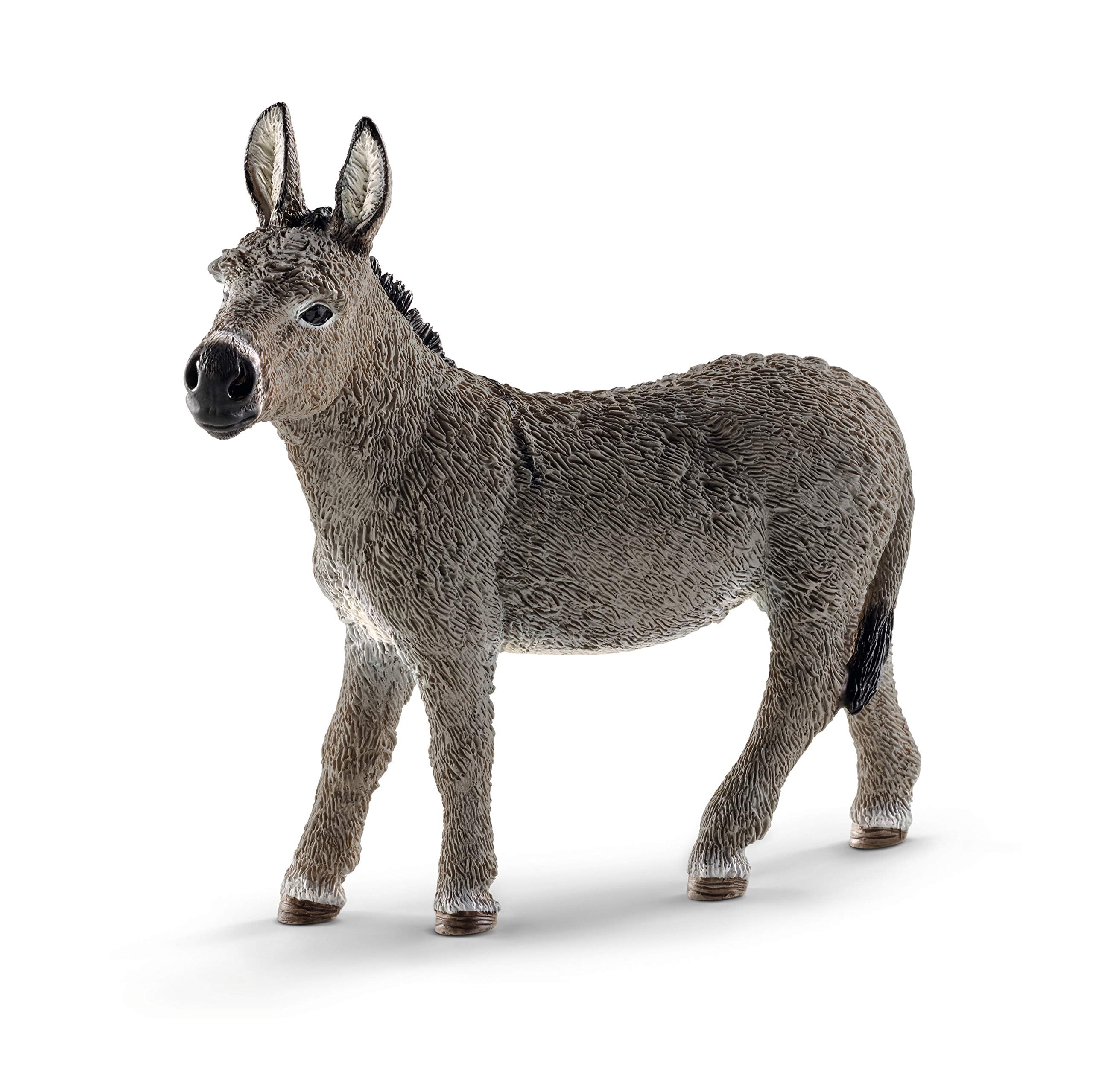 SCHLEICH Donkey Farm World Figurine - Individually Hand-Painted Educational Toy for Kids 1