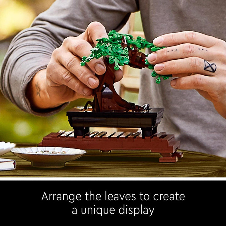 LEGO 10281 Icons Bonsai Tree Set for Adults - Building Set with Cherry Blossom & Green Leaves