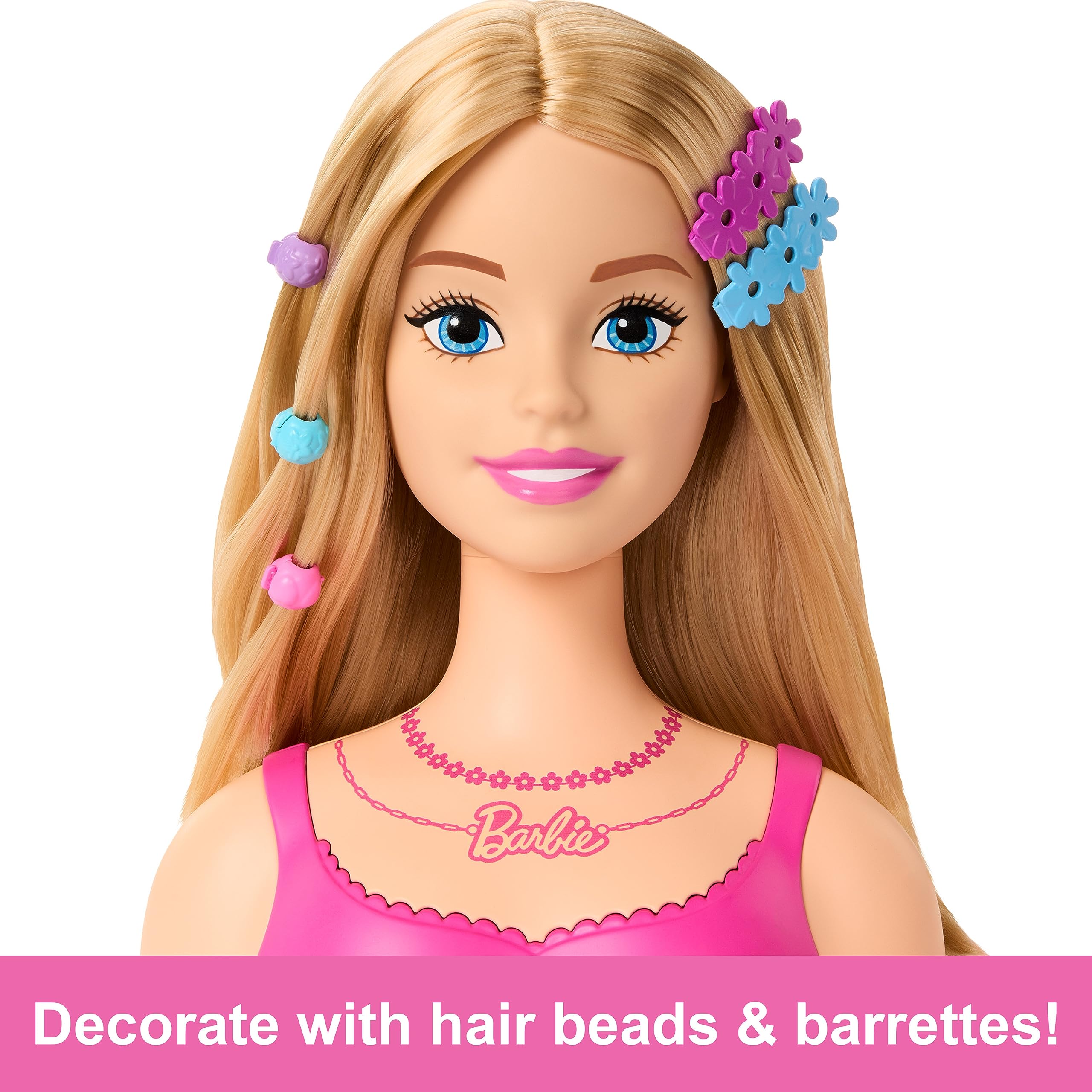 Barbie Doll Styling Head with Blond Hair and 20 Colorful Accessories 4