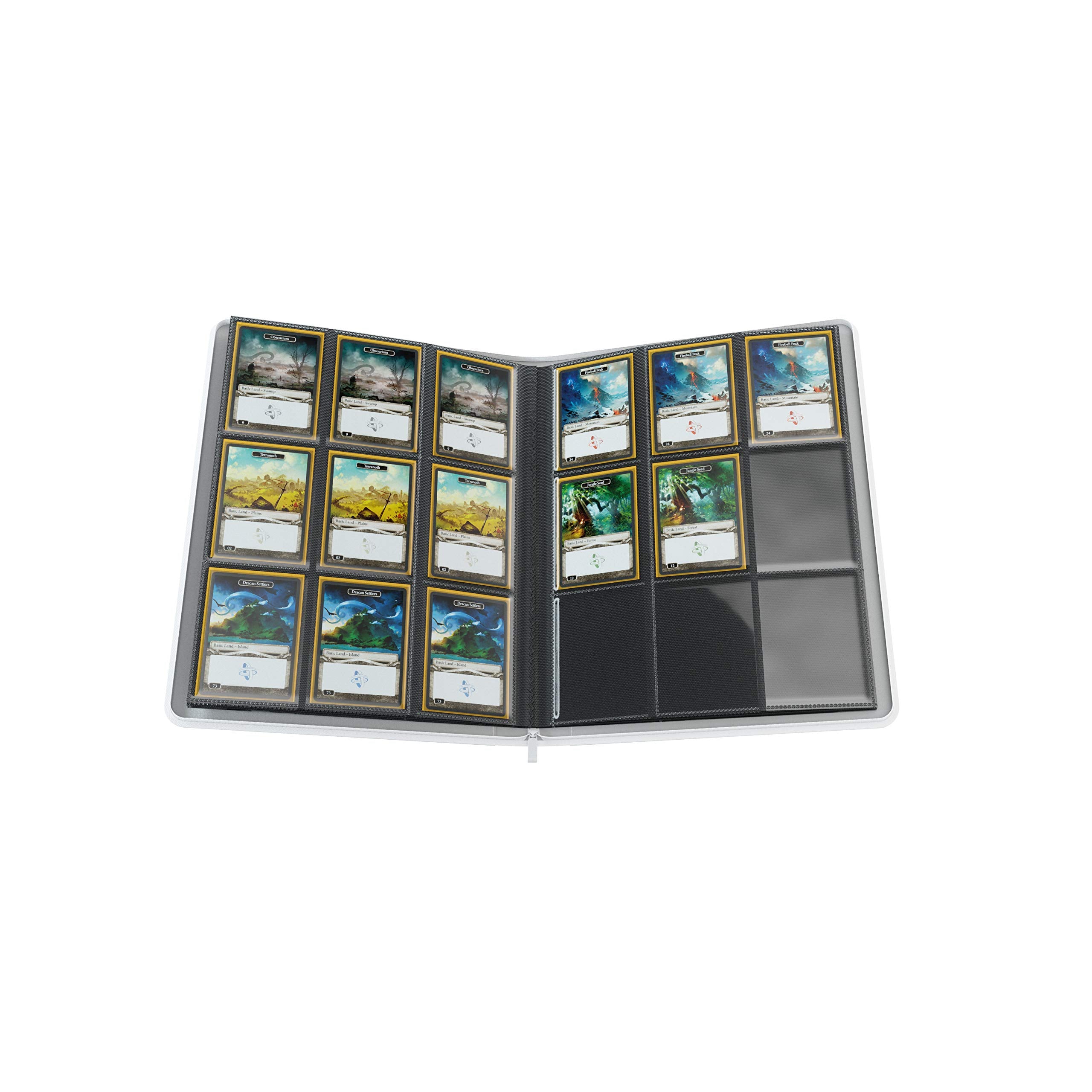 Gamegenic Zip-Up Album - 18-Pocket Capacity | Holds 360 Sleeved Cards | White 5