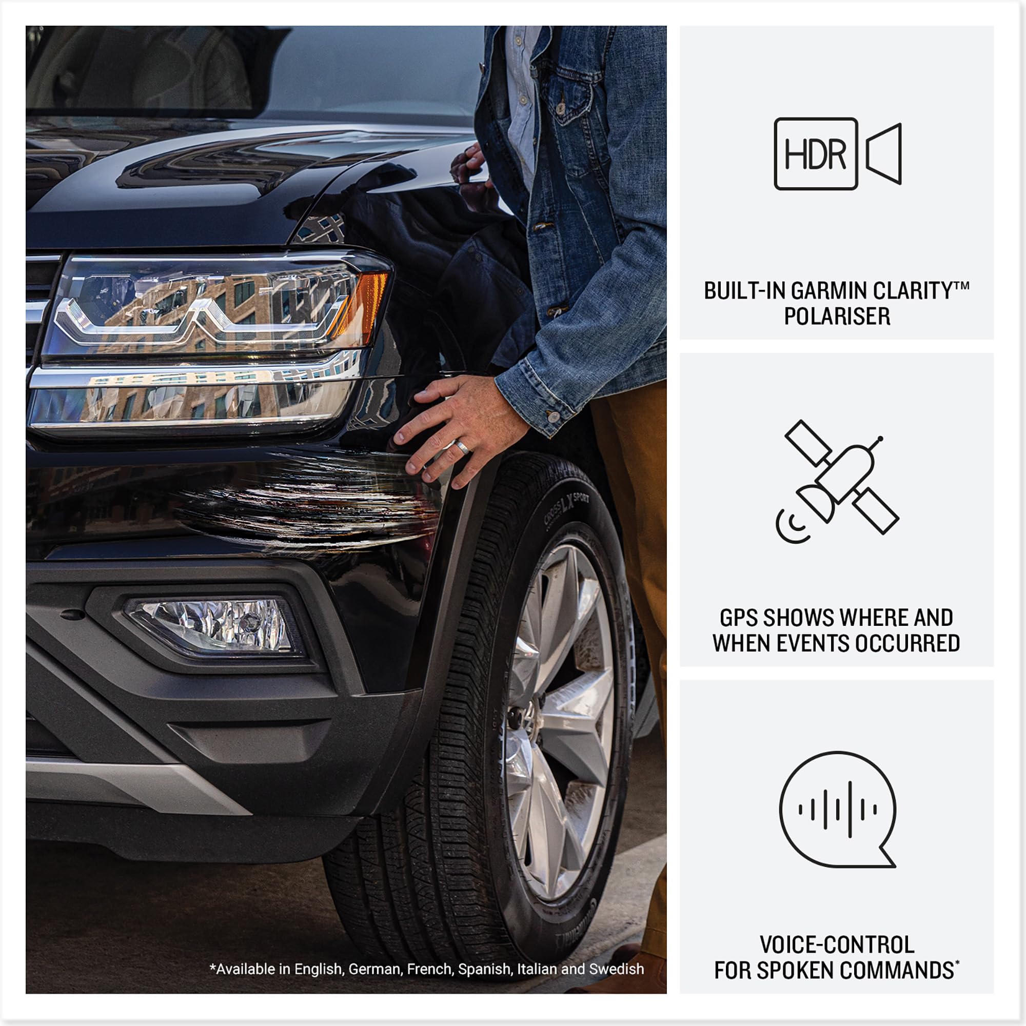 Garmin Dash Cam X310 - 4K Video, 140-Degree Field of View, Voice Controlled, Built-in GPS 8