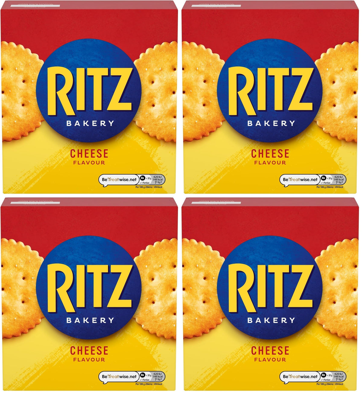 RITZ Cheese Flavour Crackers - 4 x 140 g