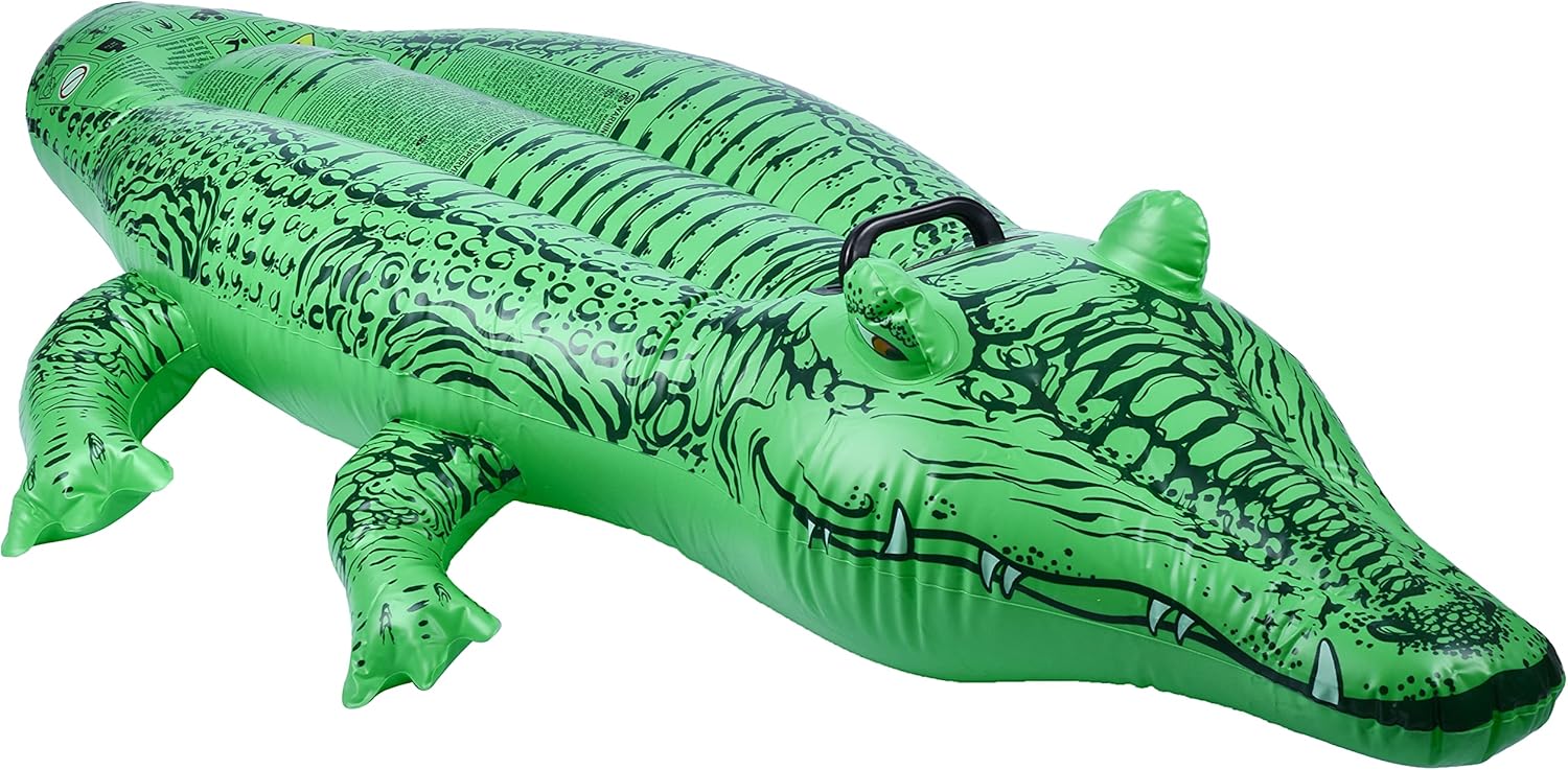 Intex 58546 Inflatable Crocodile - 168x86 cm - Fun Water Pool Float for Kids 3+ 1