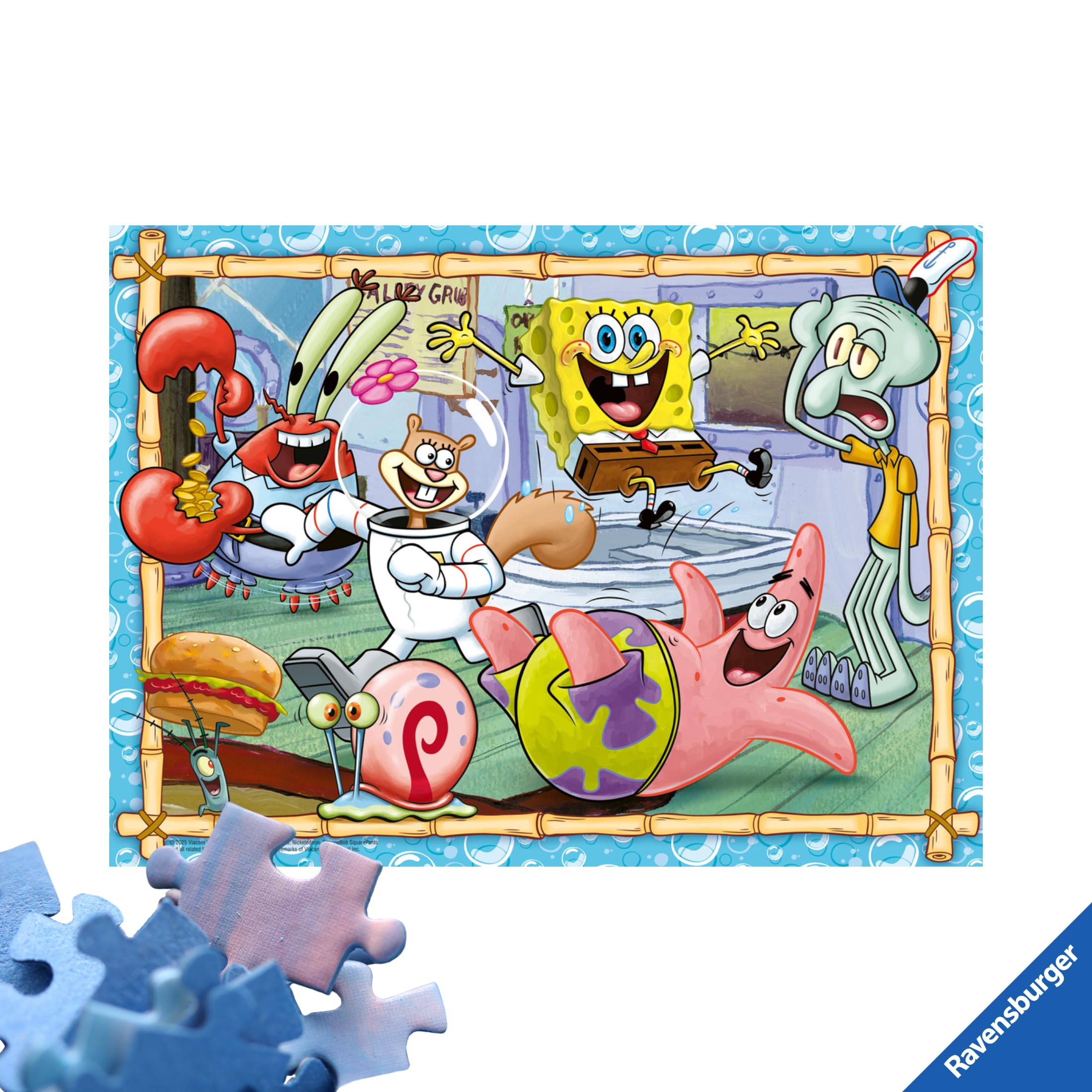 Ravensburger Spongebob Squarepants XXL 200 Piece Jigsaw Puzzle for Children 8+ | 49 x 36 cm