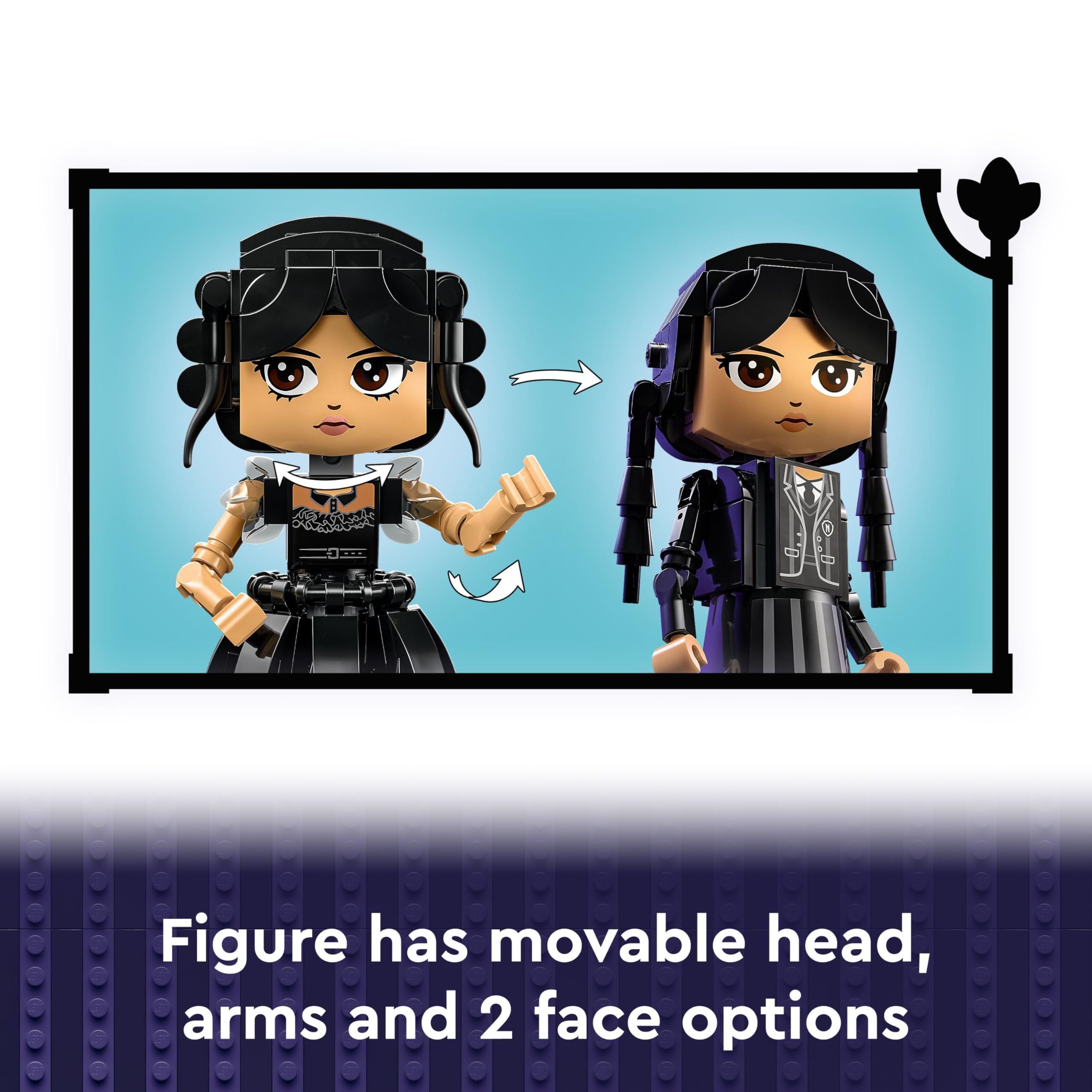 LEGO Wednesday Addams Figure Set - Posable Collectible Building Toy for Kids 10+ 4