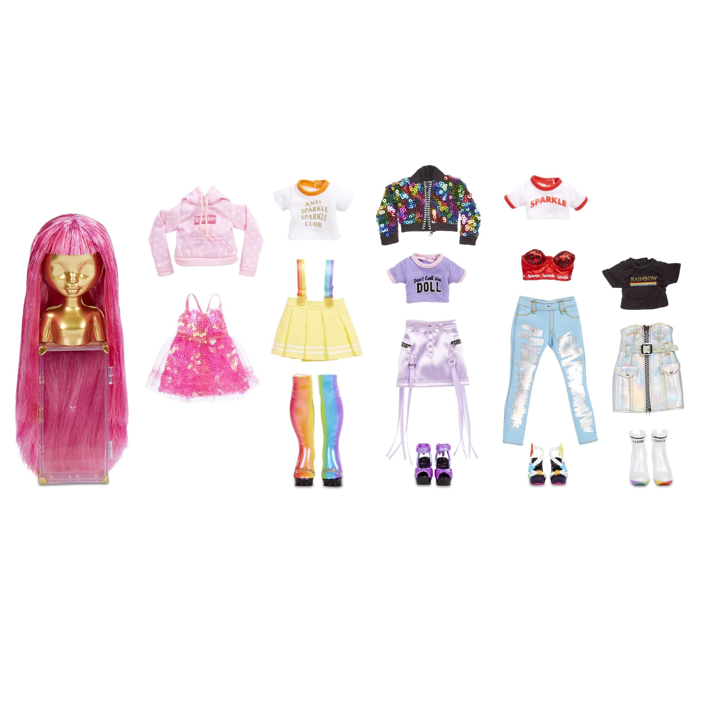 Rainbow High Fashion Studio - Exclusive Avery Styles Doll with 2 Wigs & 300+ Mix-and-Match Outfits, Age 4+ 5