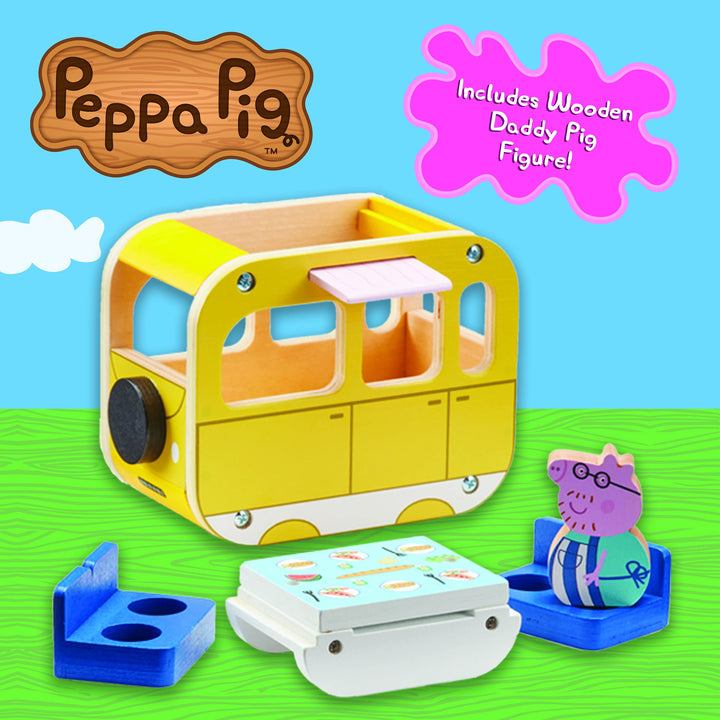 Camping-car en bois Peppa Pig
