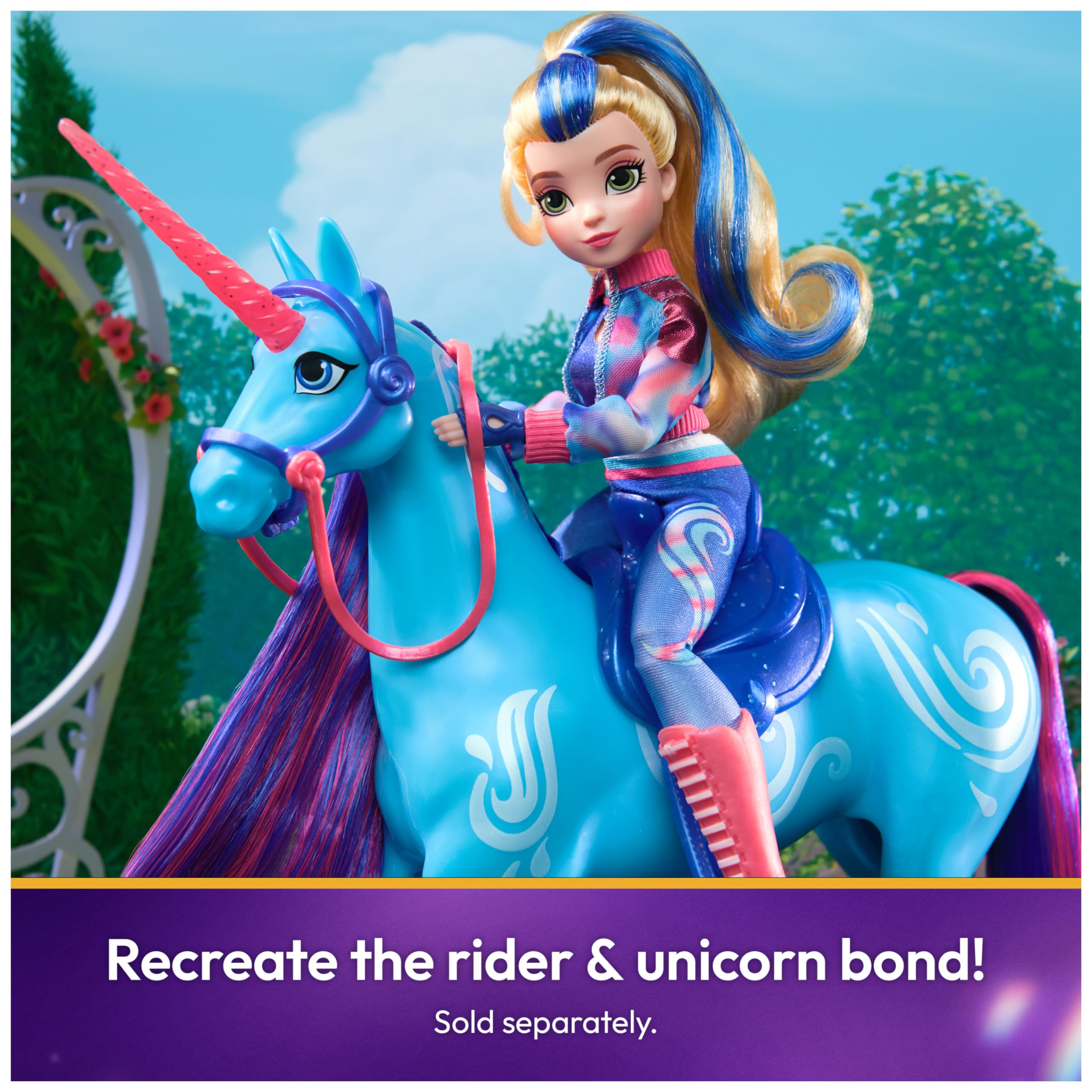 Unicorn Academy River Unicorn with Head Movement, 27.9cm, Compatible with Isabel Fashion Doll | Ages 4+ 6