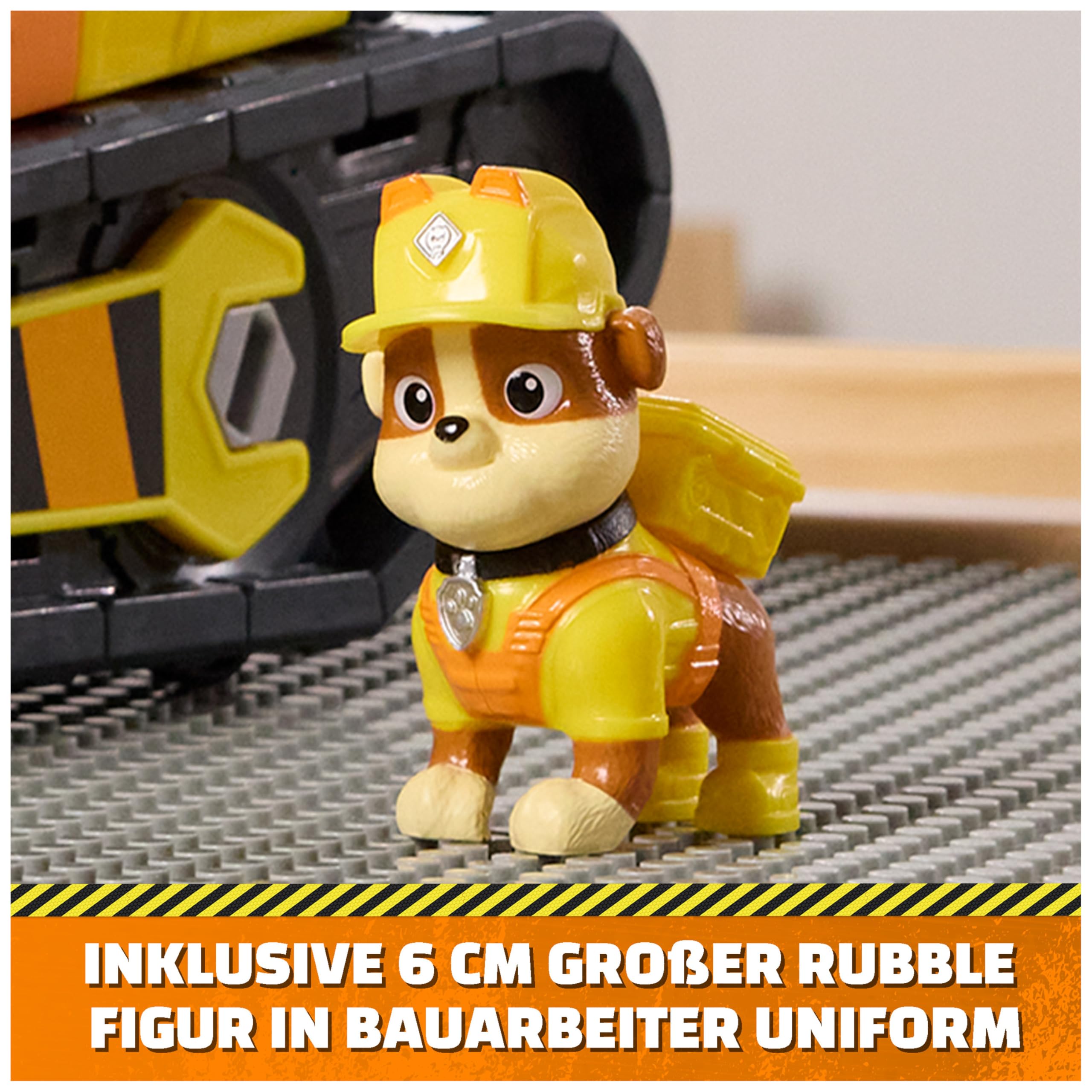 Rubble & Crew Rubble's Ultimate Tool Bulldozer Vehicle with 4 Tools and Figure | Ages 3+ 8