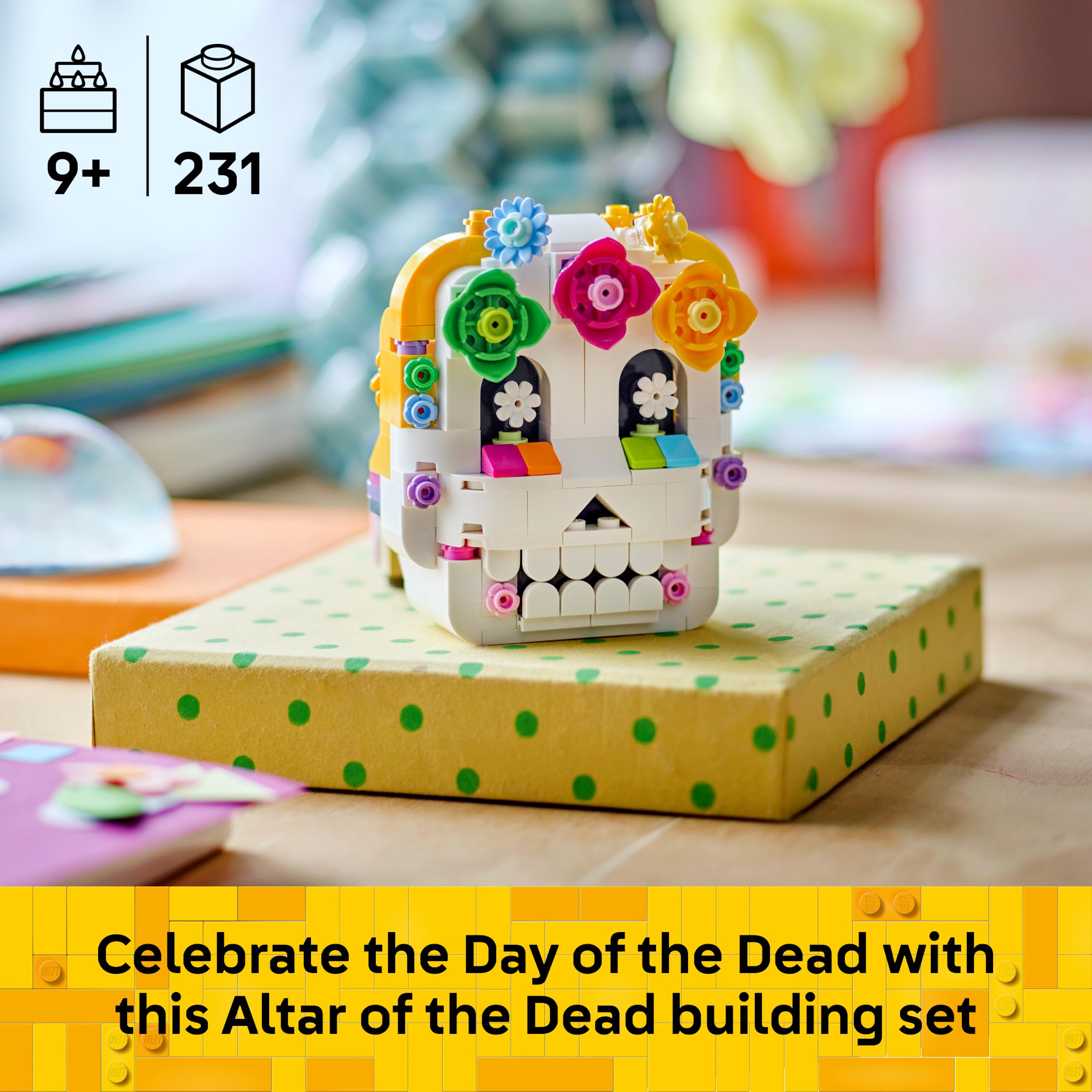 LEGO Altar of the Dead Building Set - Day of the Dead Celebration | 9+ Years | Multicolor 3