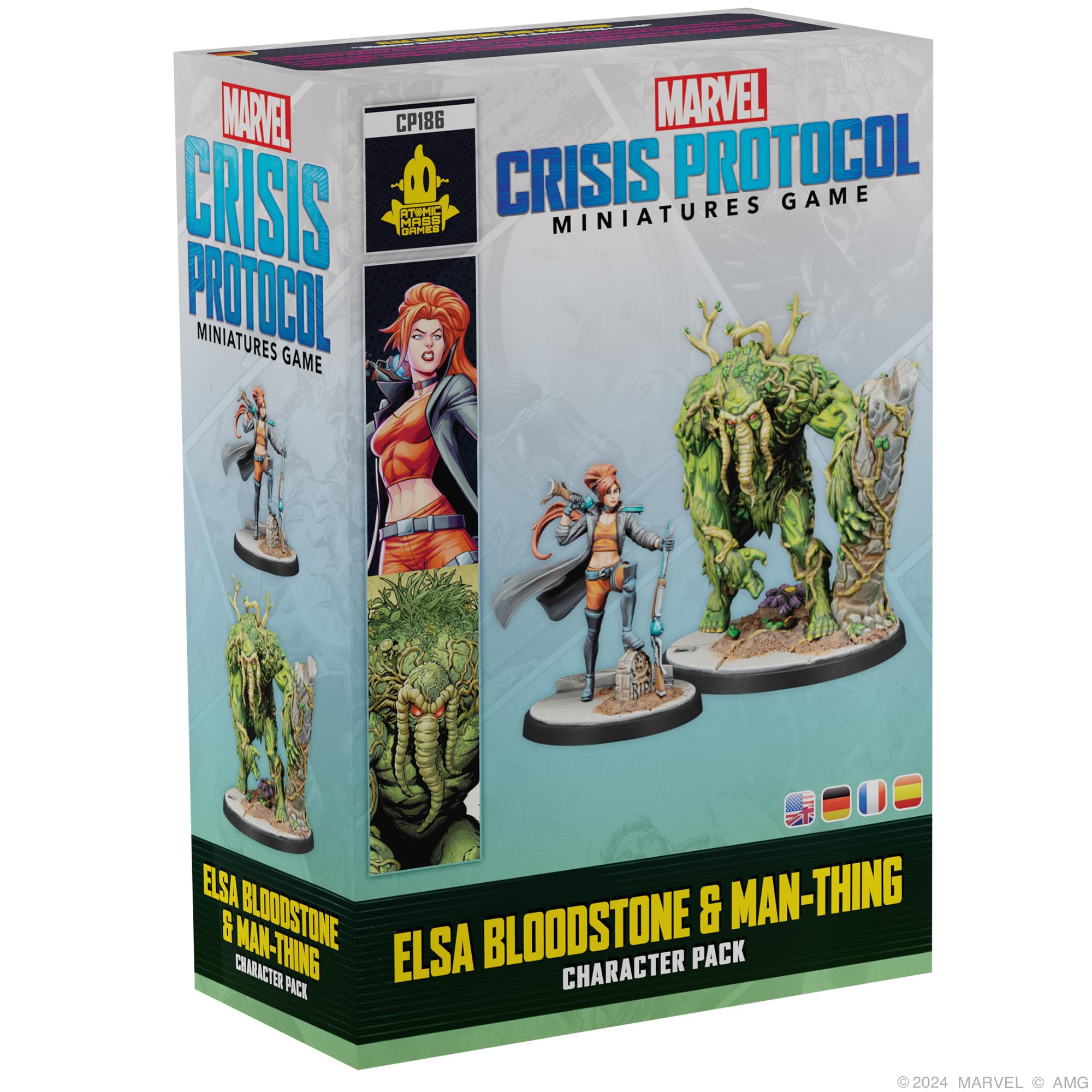 ATOMIC MASS GAMES Marvel Crisis Protocol: Elsa Bloodstone & Man-Thing Expansion | 2 Miniatures | 14+ 1