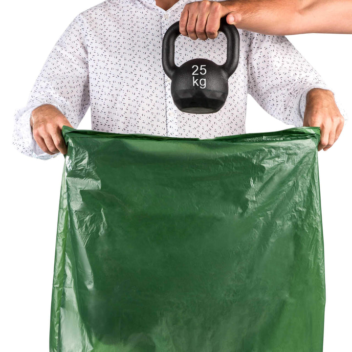 Relevo 100% Recycled Bin Liners, Heavy Duty 30L, 45 Bin Bags with Drawstring