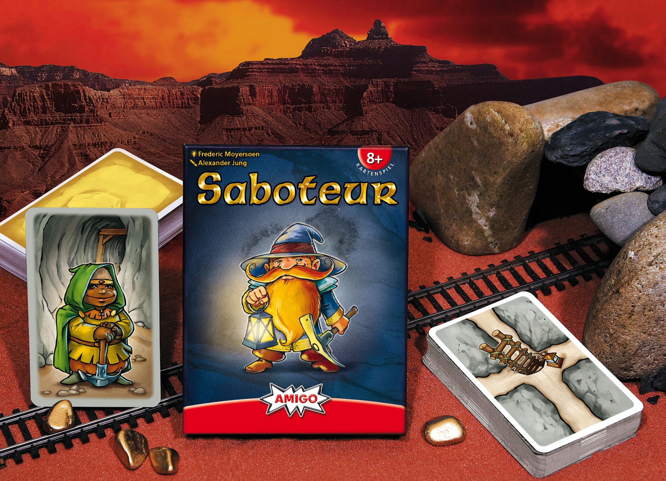 AMIGO Saboteur Game - Card Game for 3-10 Players | ~30 Min Duration | Cardboard Paper 8