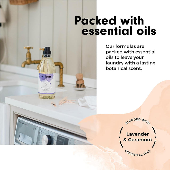 Wilton London Eco-Friendly Lavender Laundry Liquid (1.09 kg, 28 Washes)