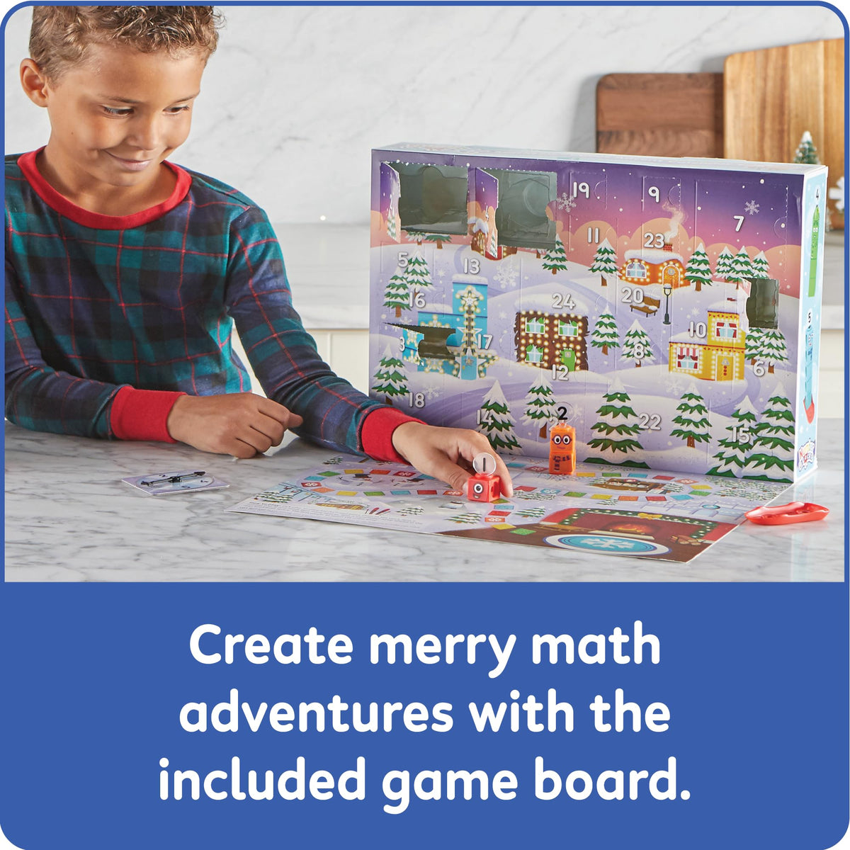 Learning Resources Numberblocks MathLink Cubes Advent Calendar - Ages 3+ | 24 Festive Surprises 5