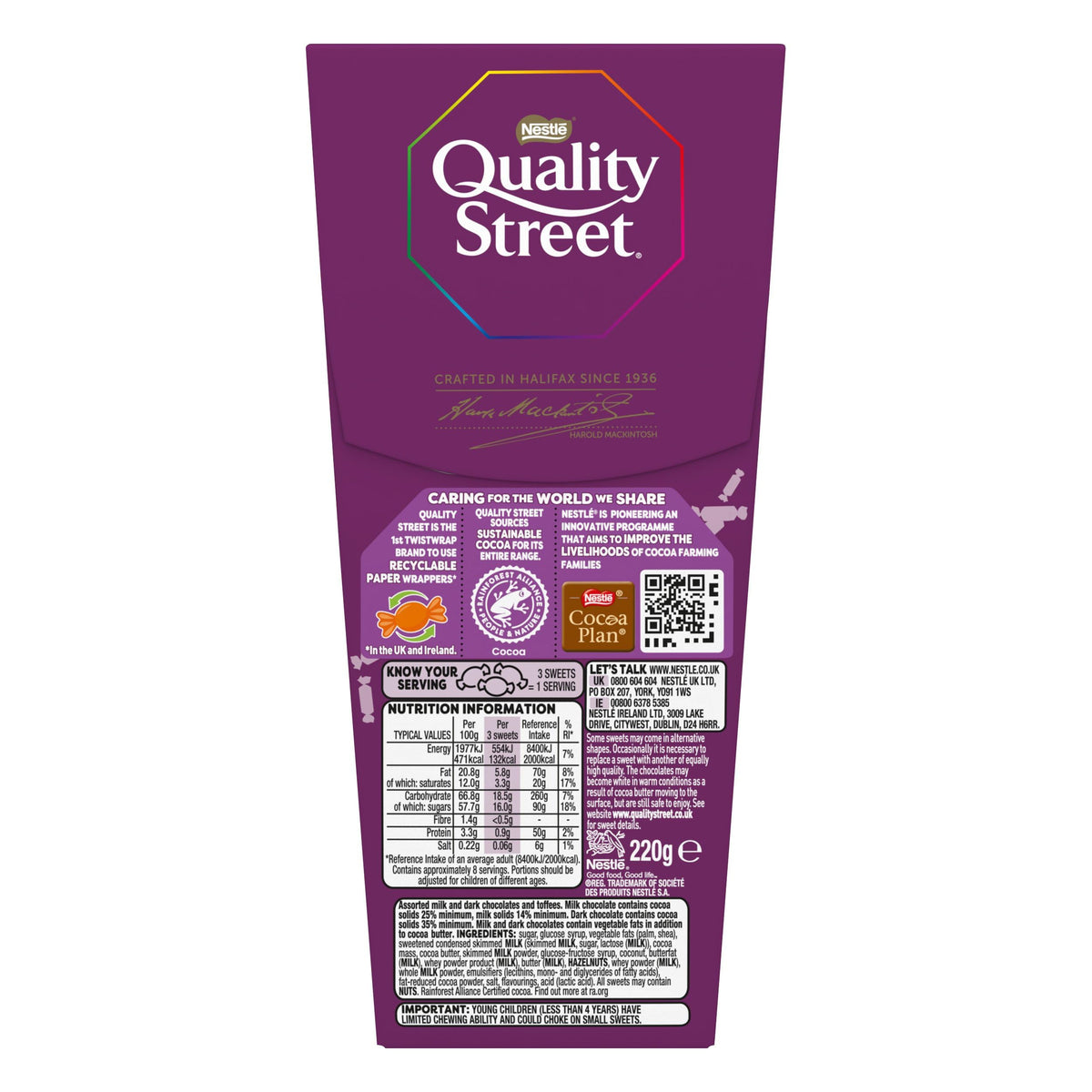 Quality Street Chocolate Cartons | 4 x 220g