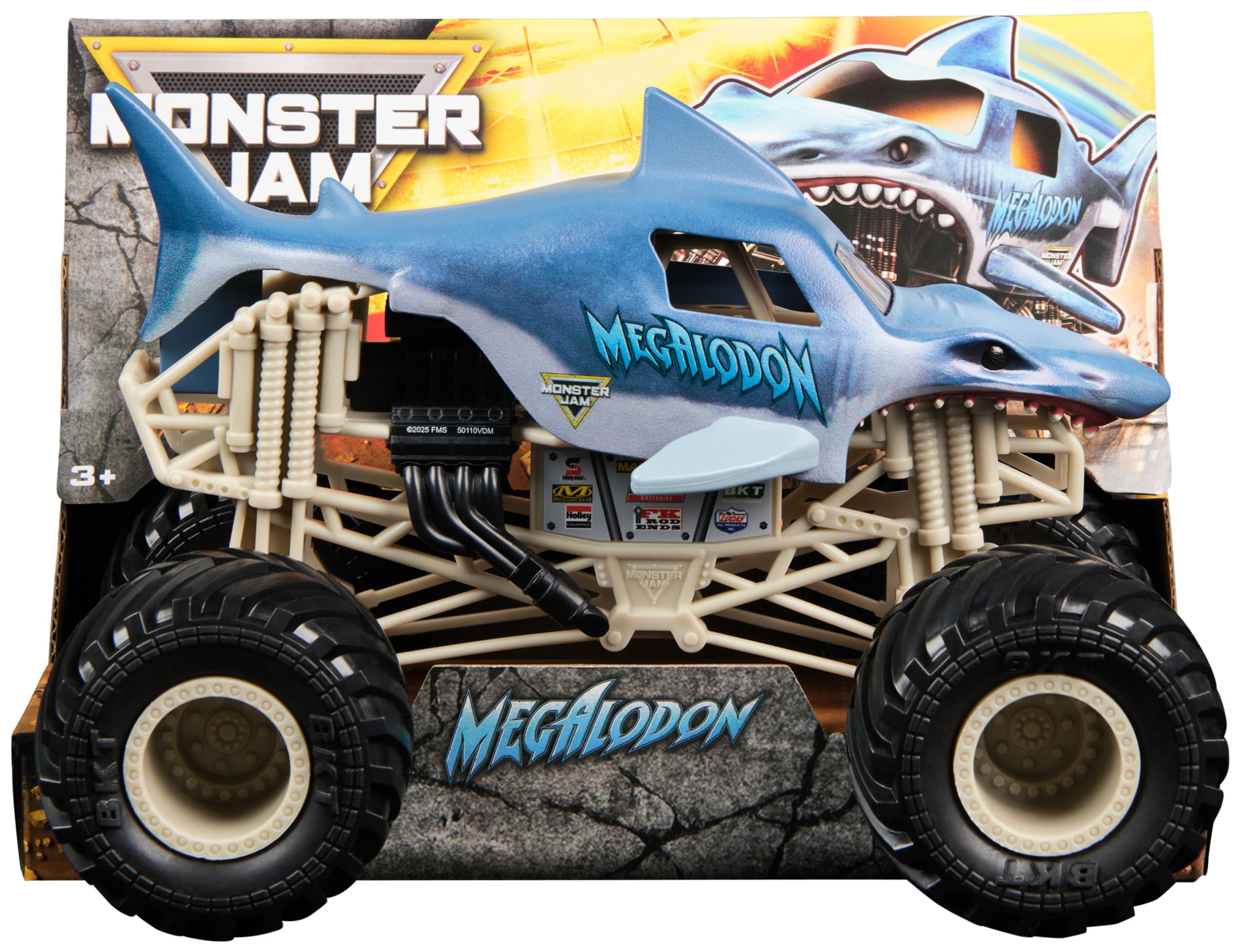 Monster Jam Megalodon Monster Truck - 1:24 Scale Die-Cast Vehicle for Kids 1