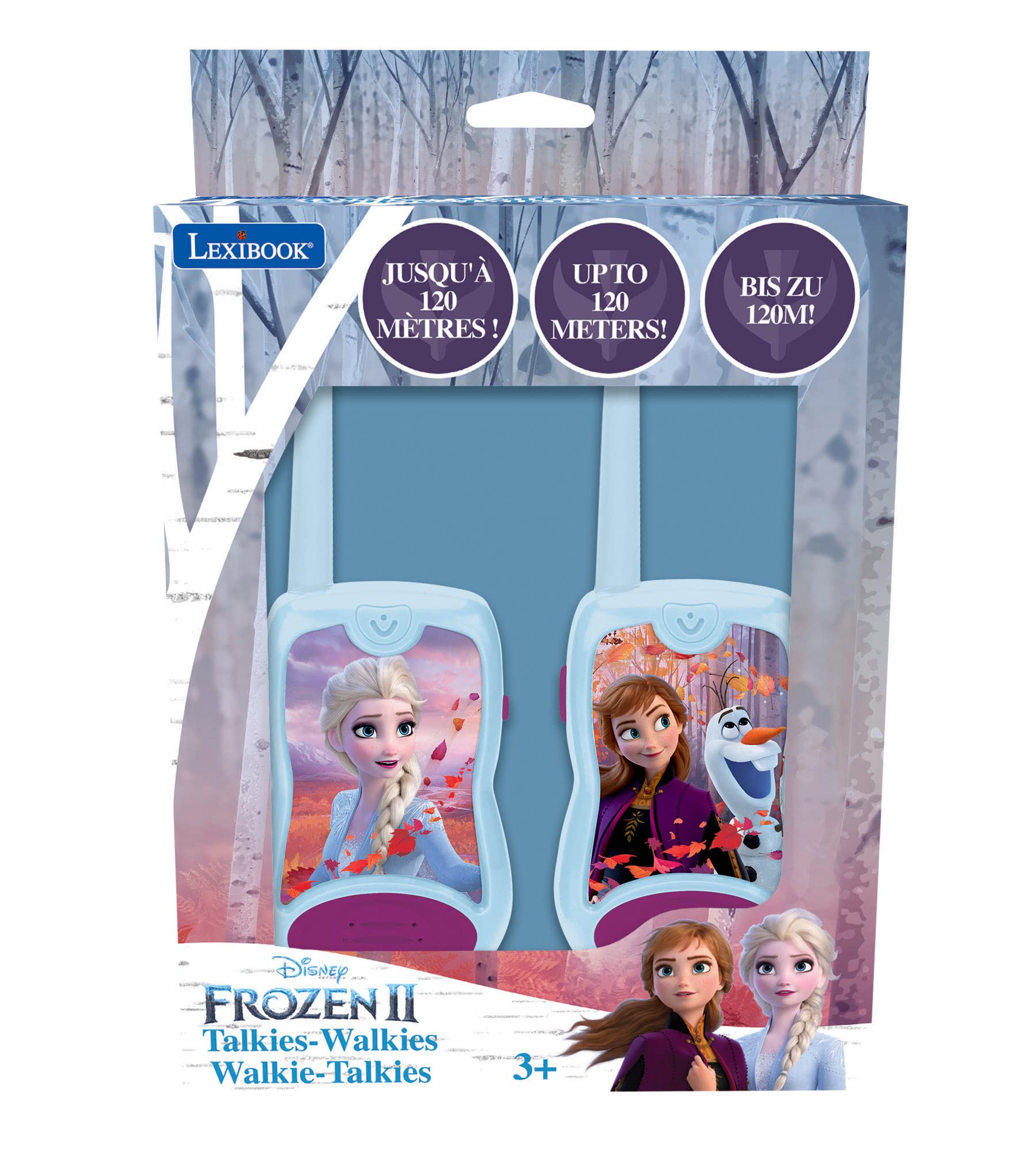LEXIBOOK Frozen Walkie-Talkies - 2 Communication Channels | 100m Range | Ages 3-8 2