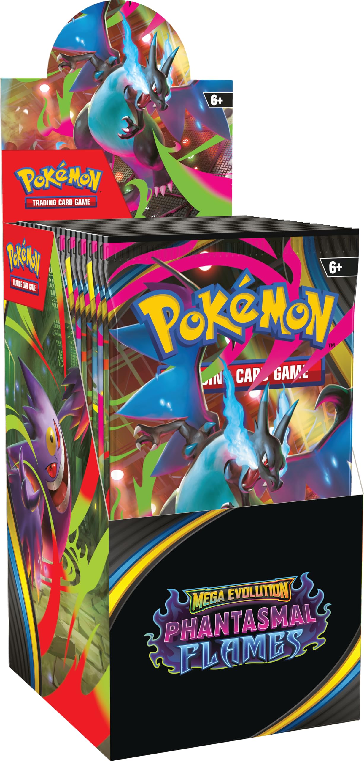 Pokémon Brand Mega Evolution—Phantasmal Flames Booster Display | 18 Packs | English Language