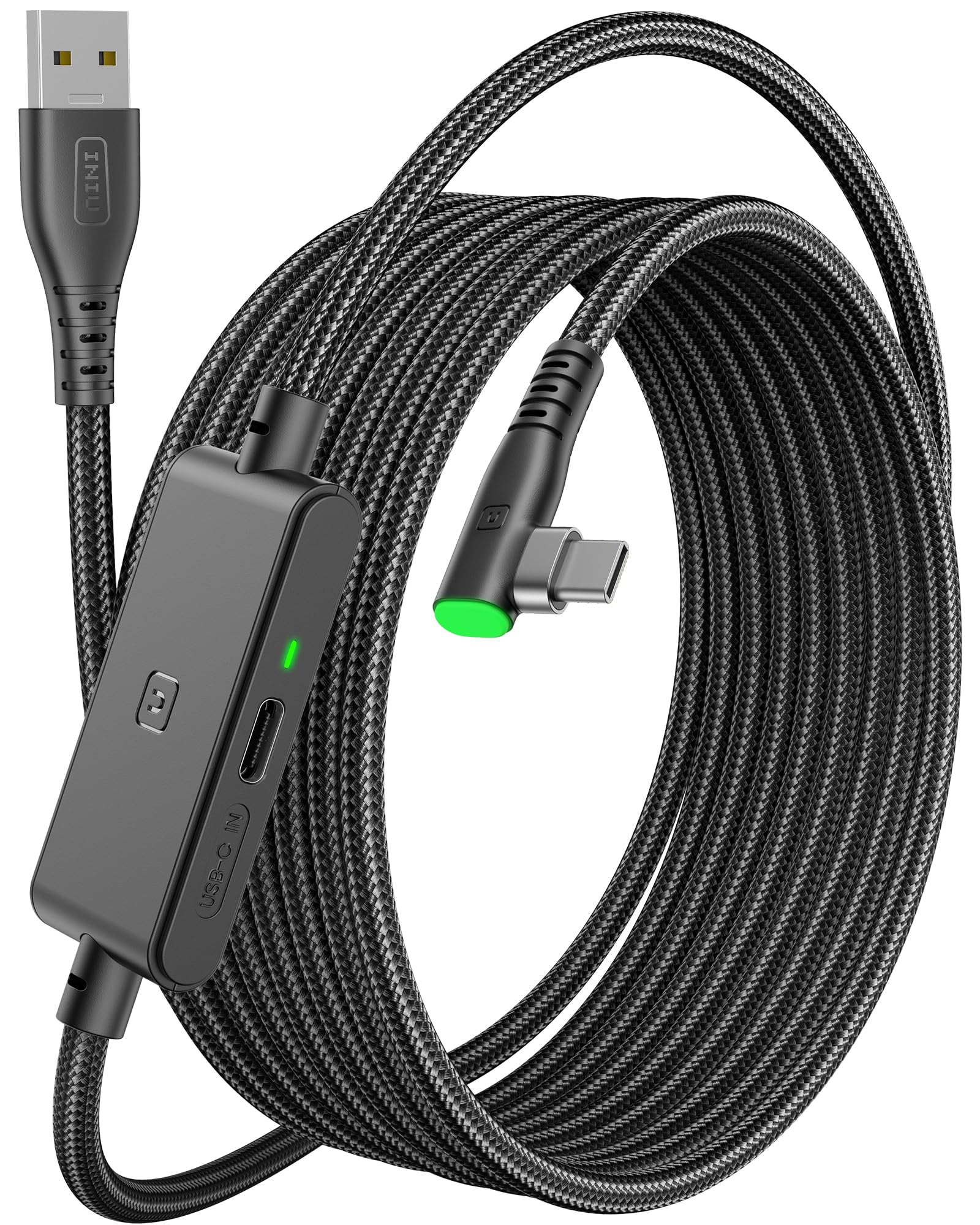 INIU 5M VR Link Cable with Separate Charging Port, USB 3.0 to USB C Cable f 1