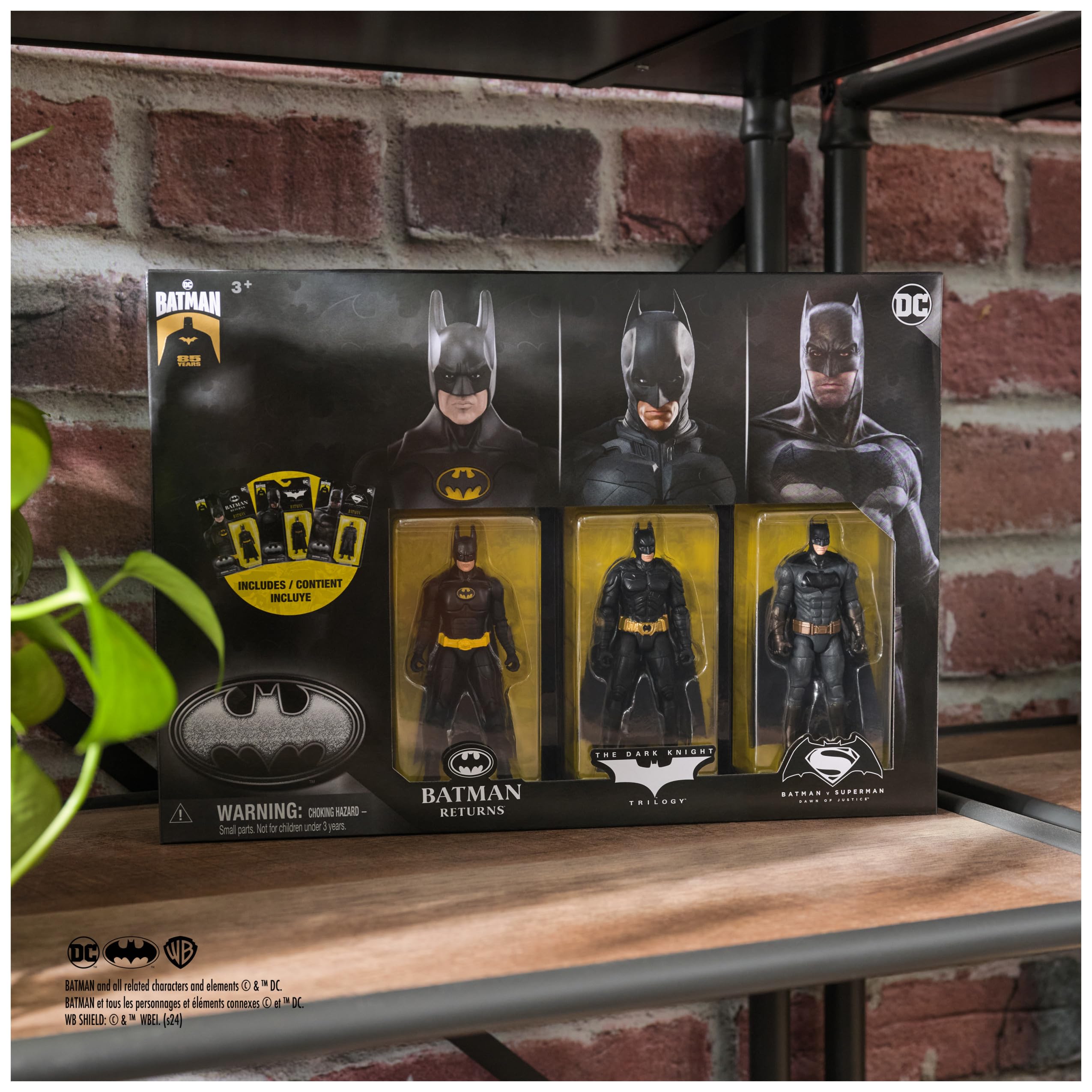 DC Comics Batman 85th Anniversary Action Figures 3-Pack | 10-cm Collectible | Ages 3+ 7
