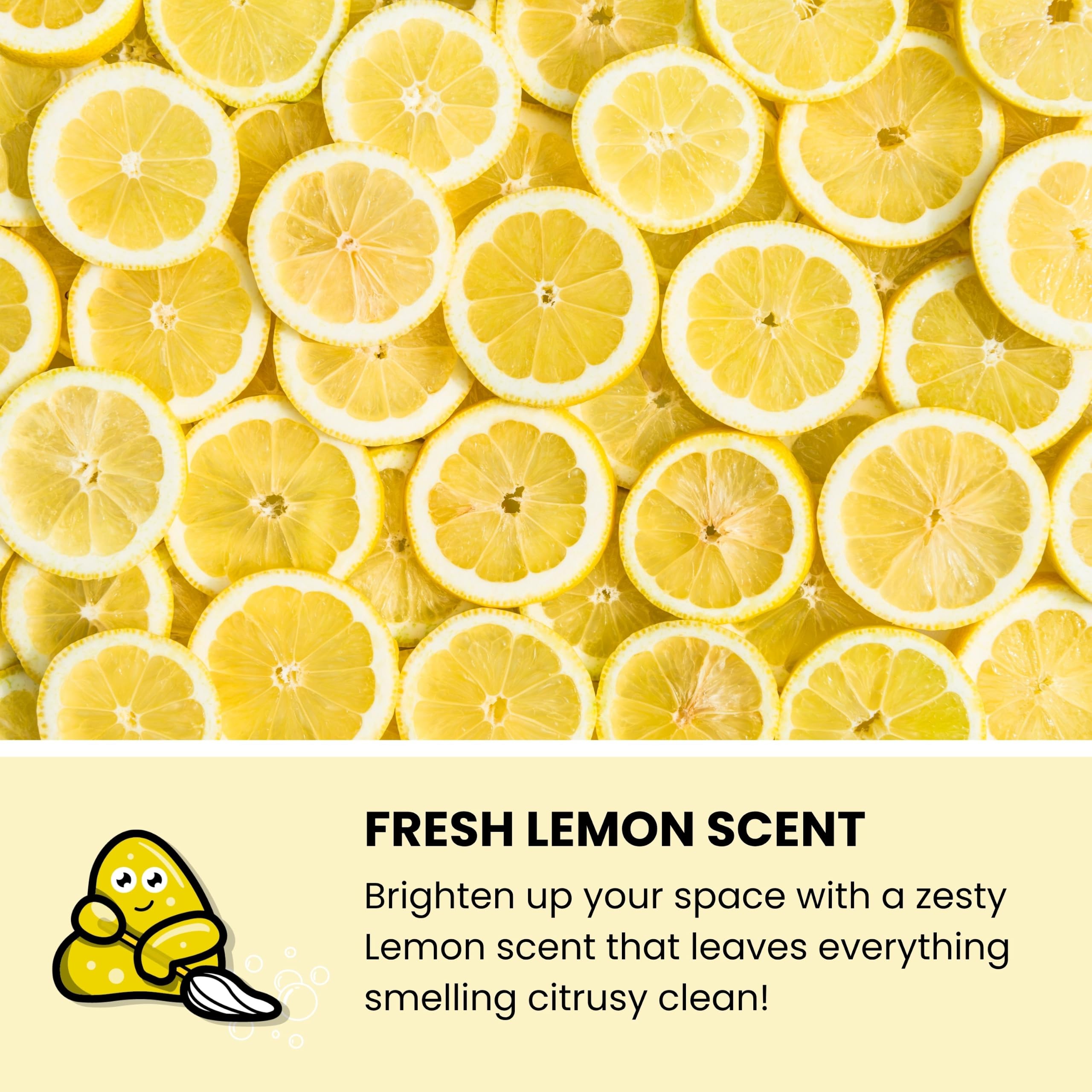 Slime Buddies Cleaning Putty Gel - Lemon Scented for Electronics & Car Interiors | Reusable 6